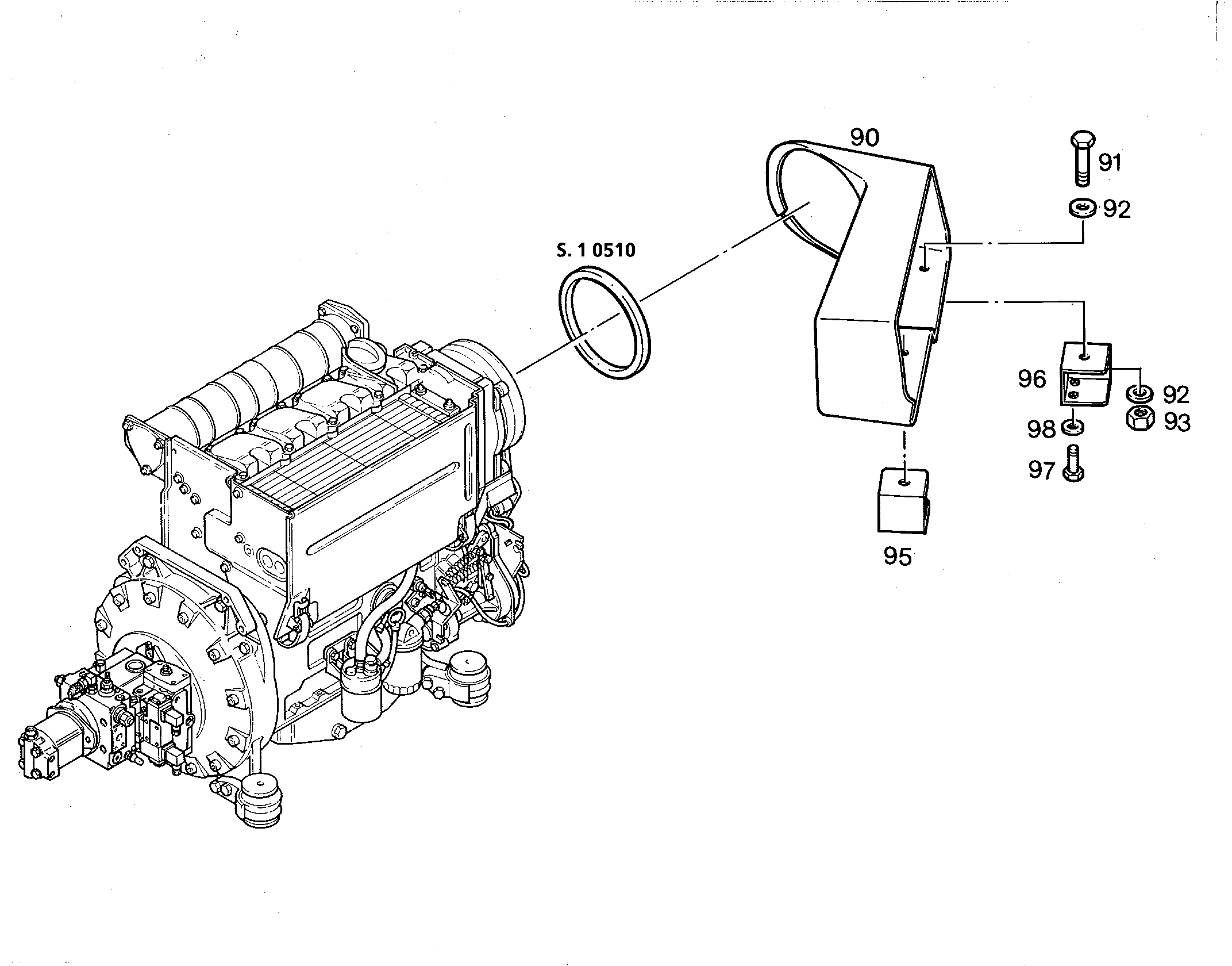 УГЛОВАЯ СТОЙКА 2 9519206 LIEBHERR
