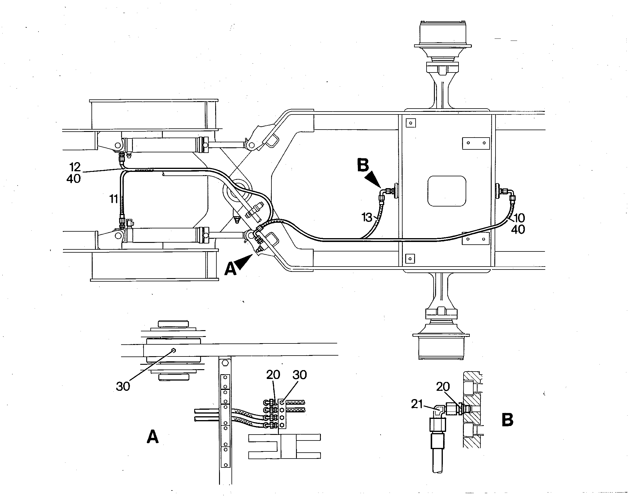 ШЛАНГ 4X1400 7008115 LIEBHERR