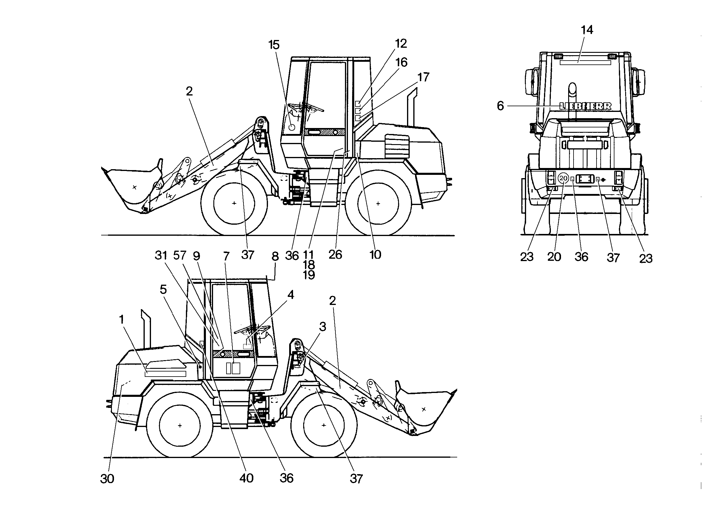 ТАБЛИЧКА LIEBHERR 742mmX55mm 9841107 LIEBHERR