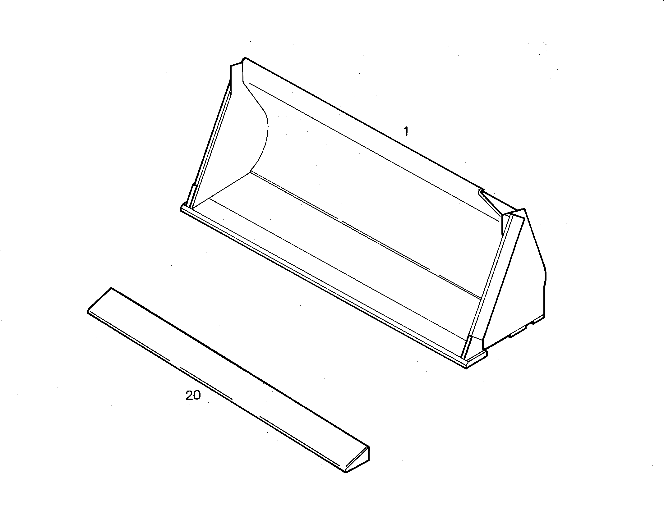 Z-КОВШ ДЛЯ КАМНЯ 2100mm 0,85m³ 5716430 LIEBHERR