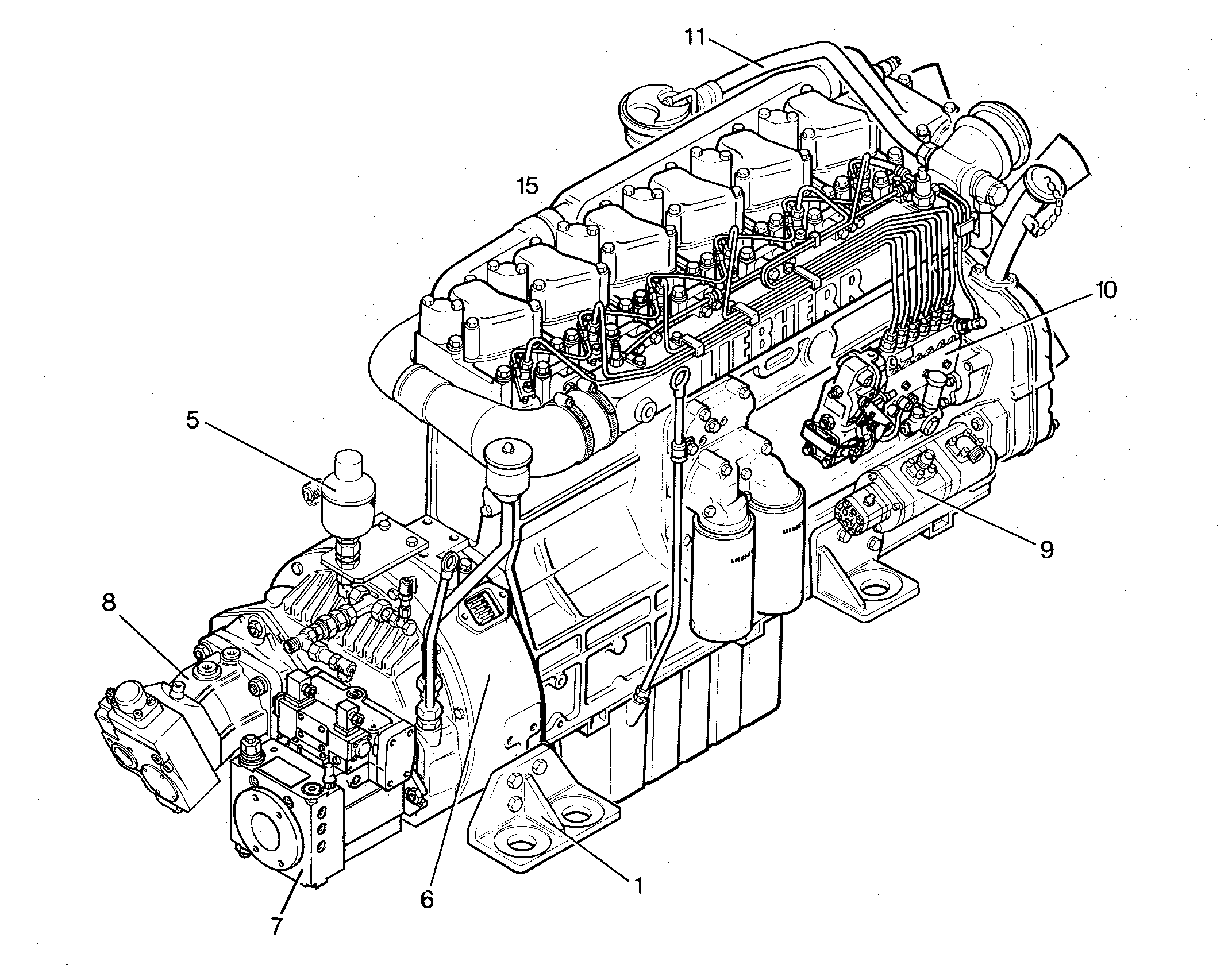 ПРЕДВ.МОНТАЖ РЕГУЛИР.НАСОС 9657540 LIEBHERR