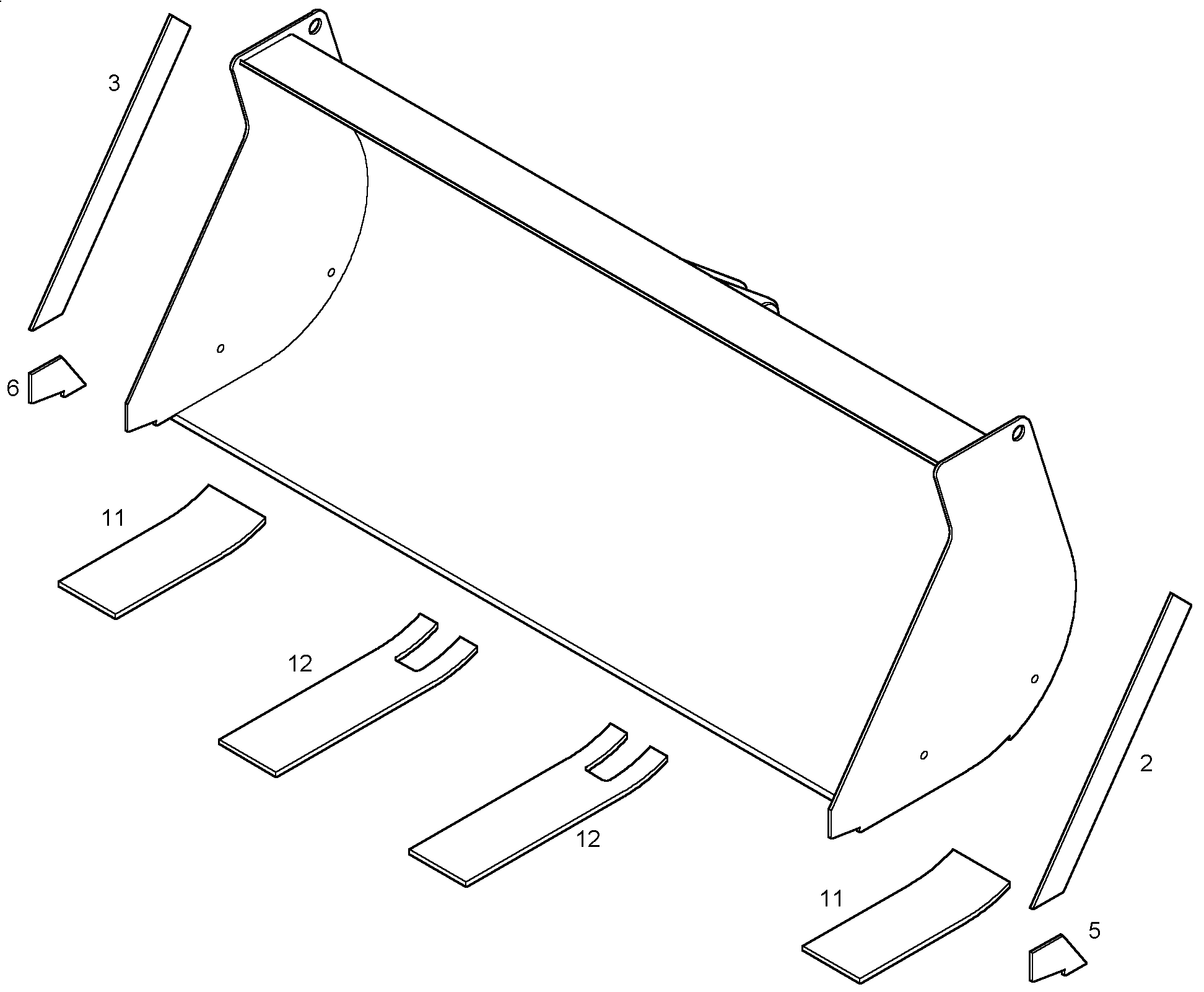 РЕЖУЩАЯ КРОМКА 9605957 LIEBHERR
