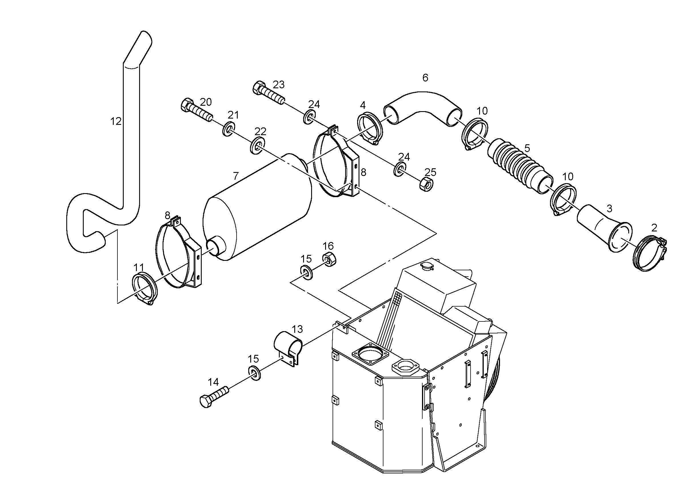 ШУМОГЛУШИТЕЛЬ 7621810 LIEBHERR