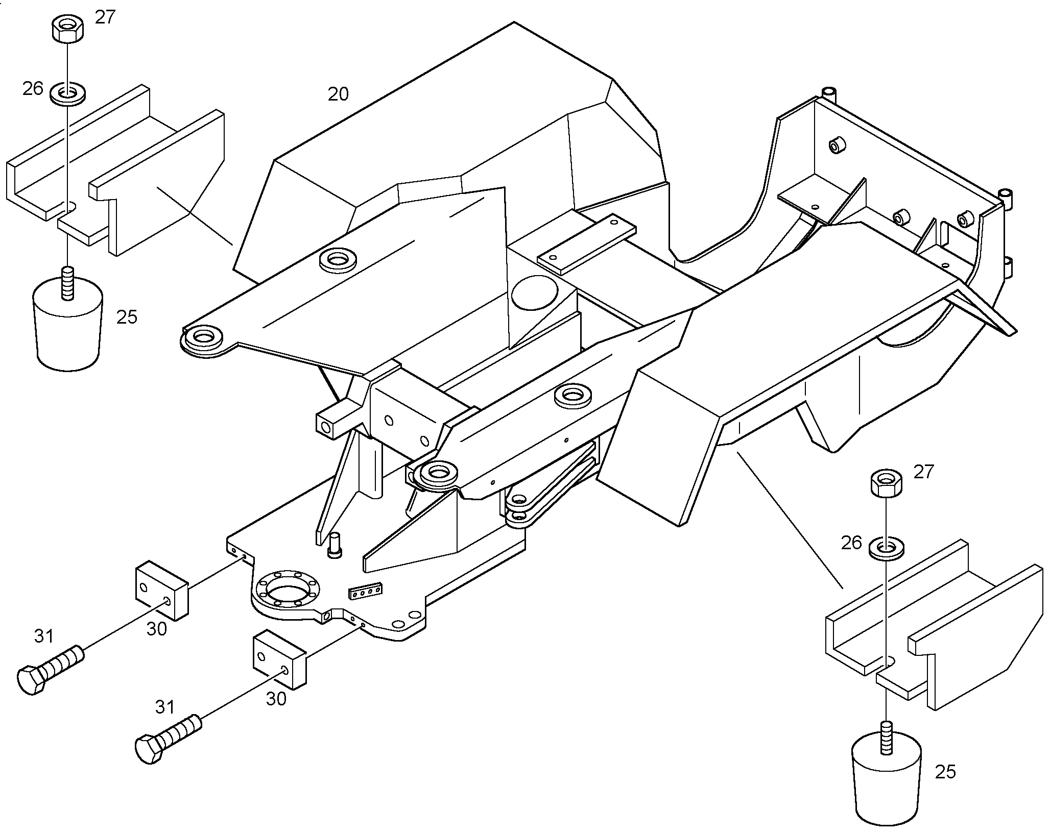 БУФЕР РЕЗИНОВЫЙ 7622222 LIEBHERR