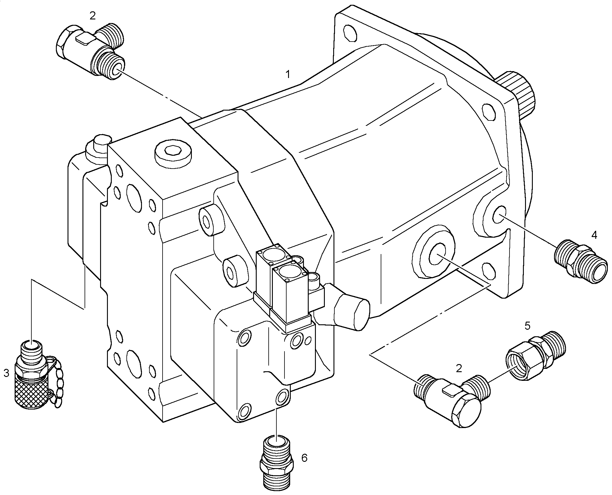 ДВИГАТЕЛЬ РЕГУЛИРУЕМЫЙ A6VM 160cm³/U 5716672 LIEBHERR