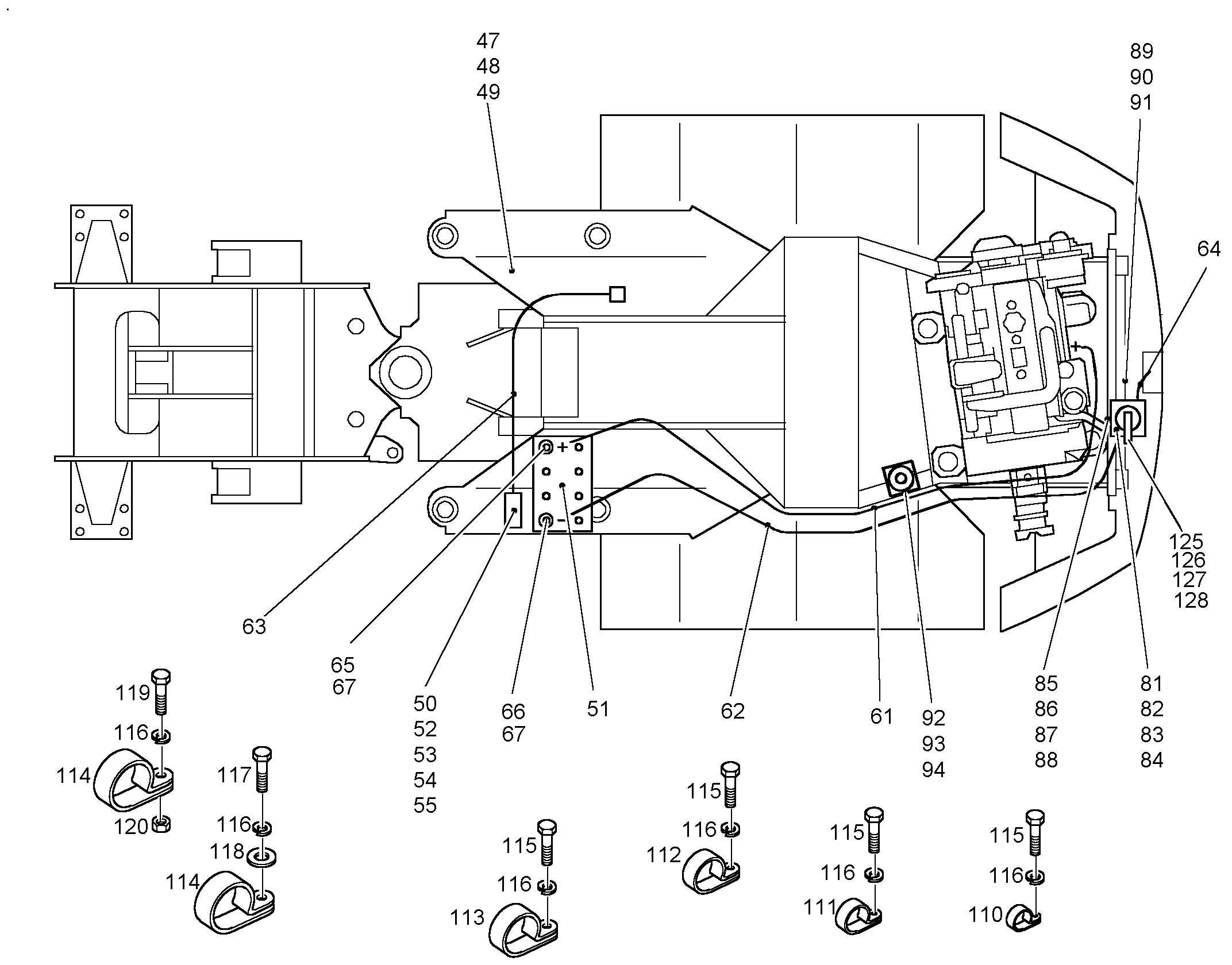 СКОБА DIN 3016-1 D1 15X20 W1-2-CR 7362603 LIEBHERR