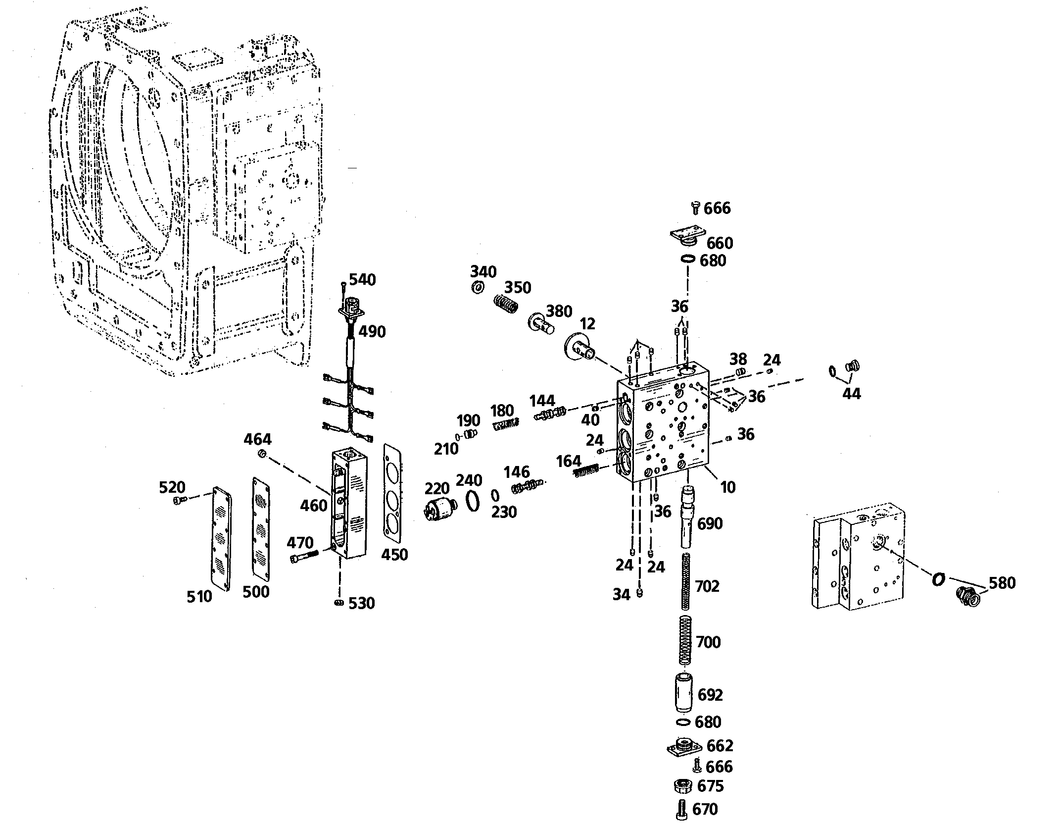 КОРПУС КЛАПАННЫЙ 7622196 LIEBHERR