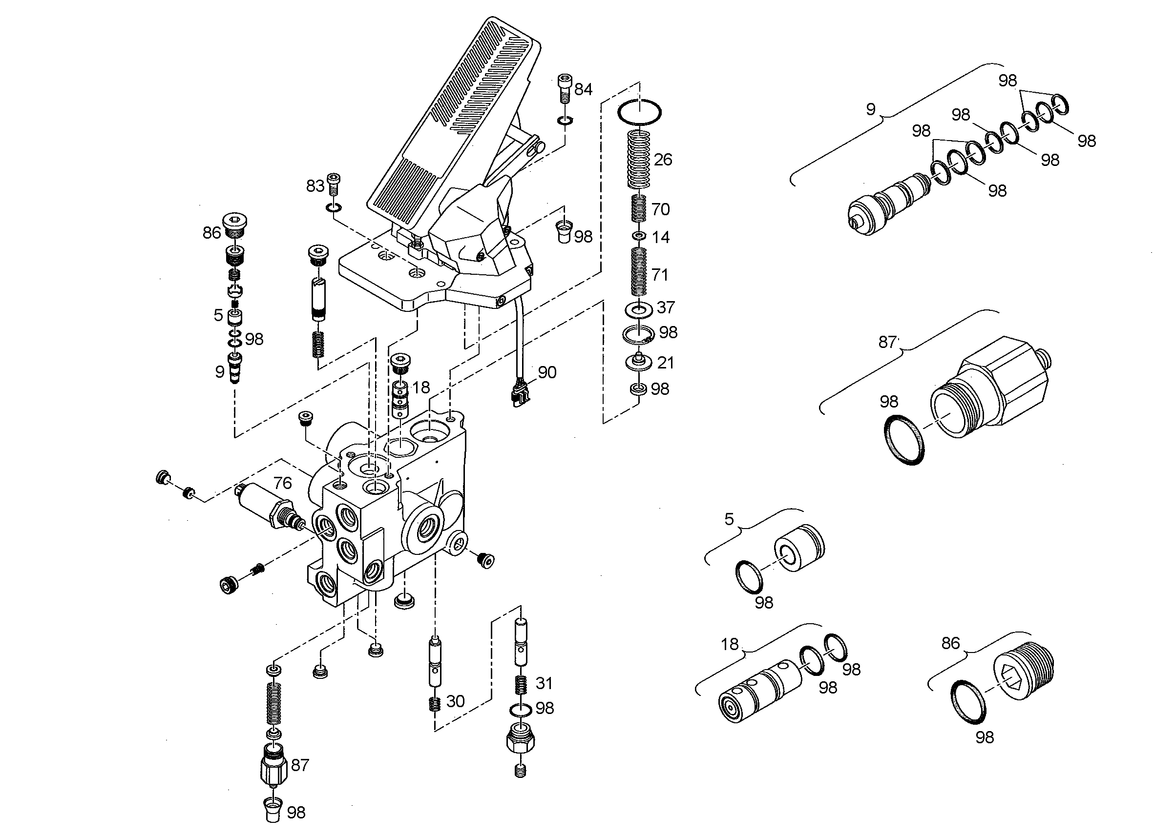 Прижимная пружина 10296394 LIEBHERR
