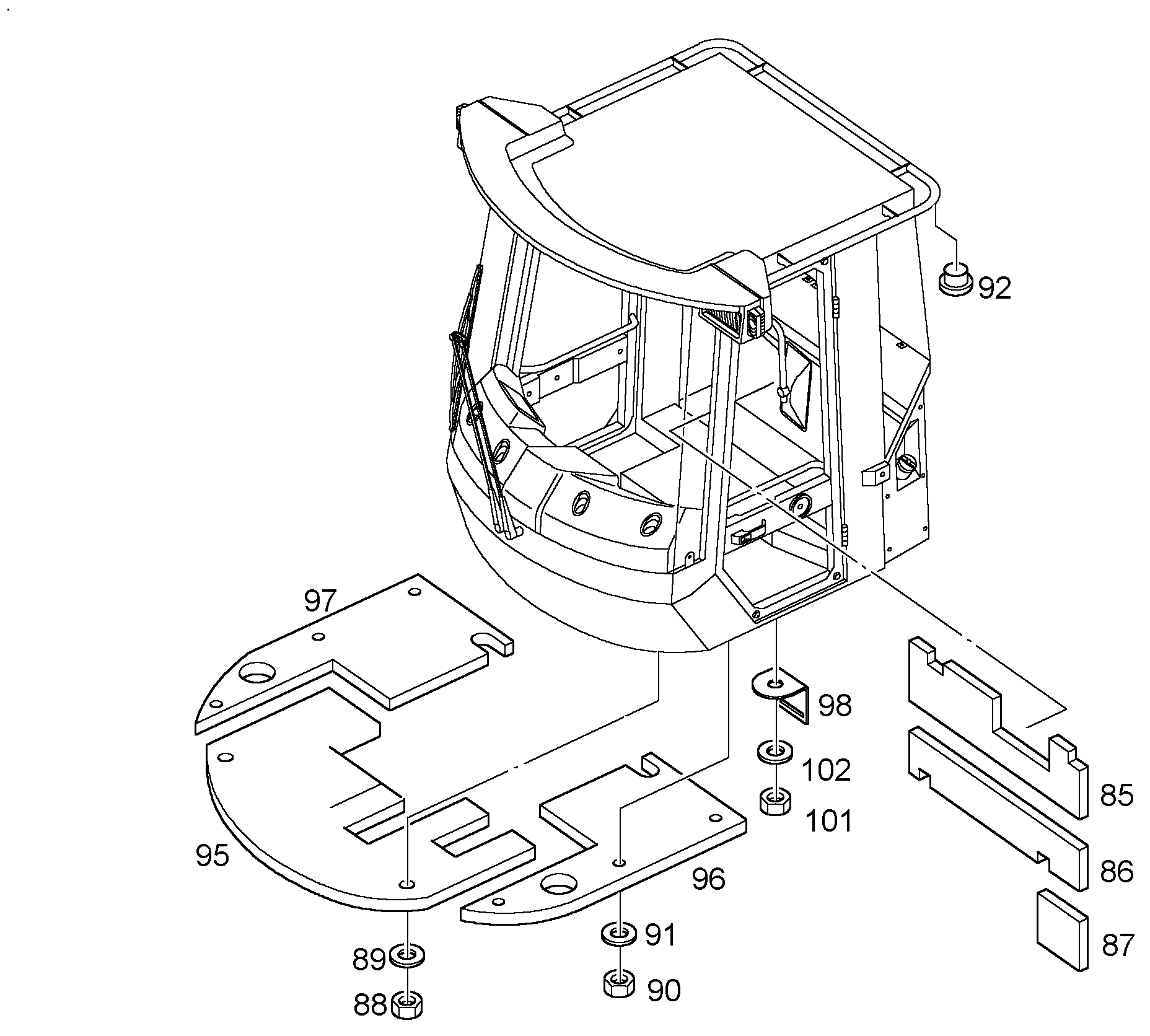 SOUND INSULATION 9517374 LIEBHERR