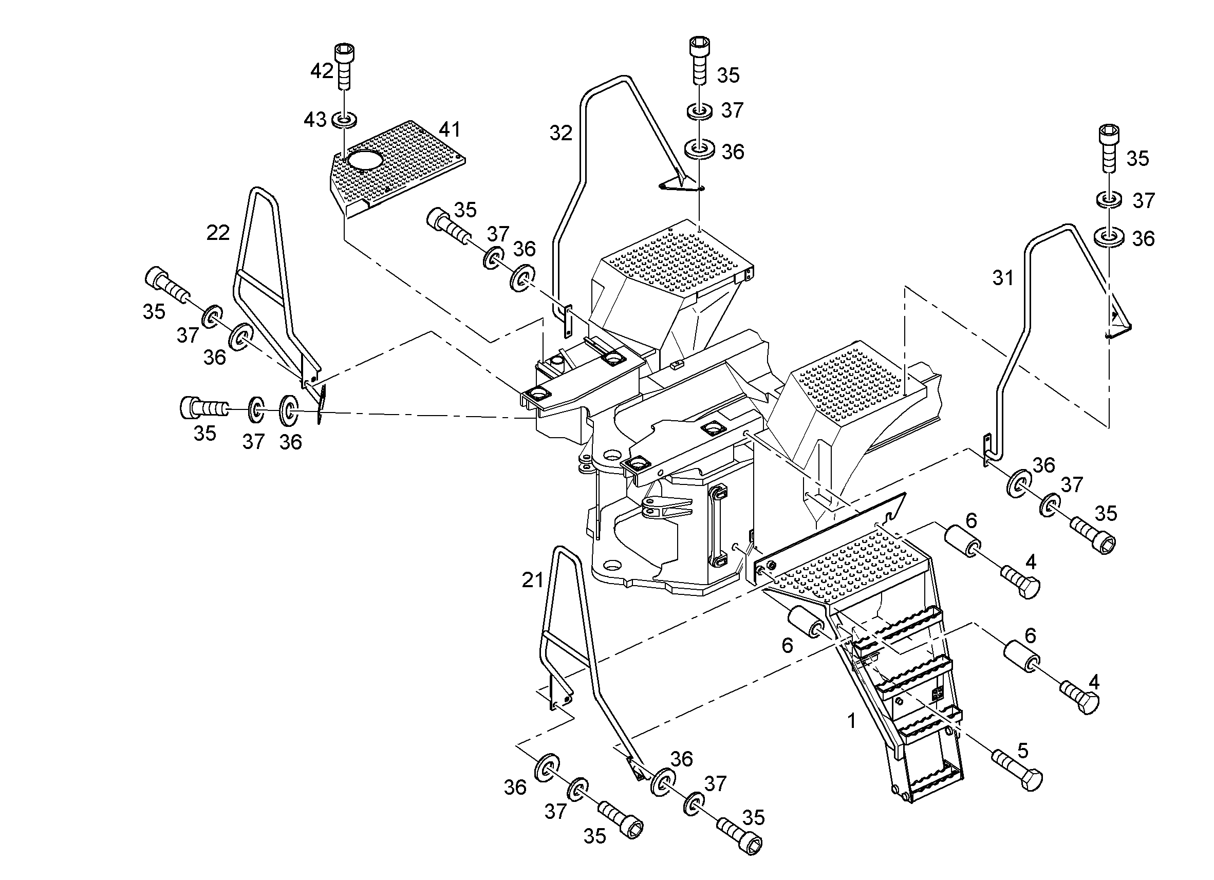 ПОДЪЕМ СЛЕВА 9654597 LIEBHERR