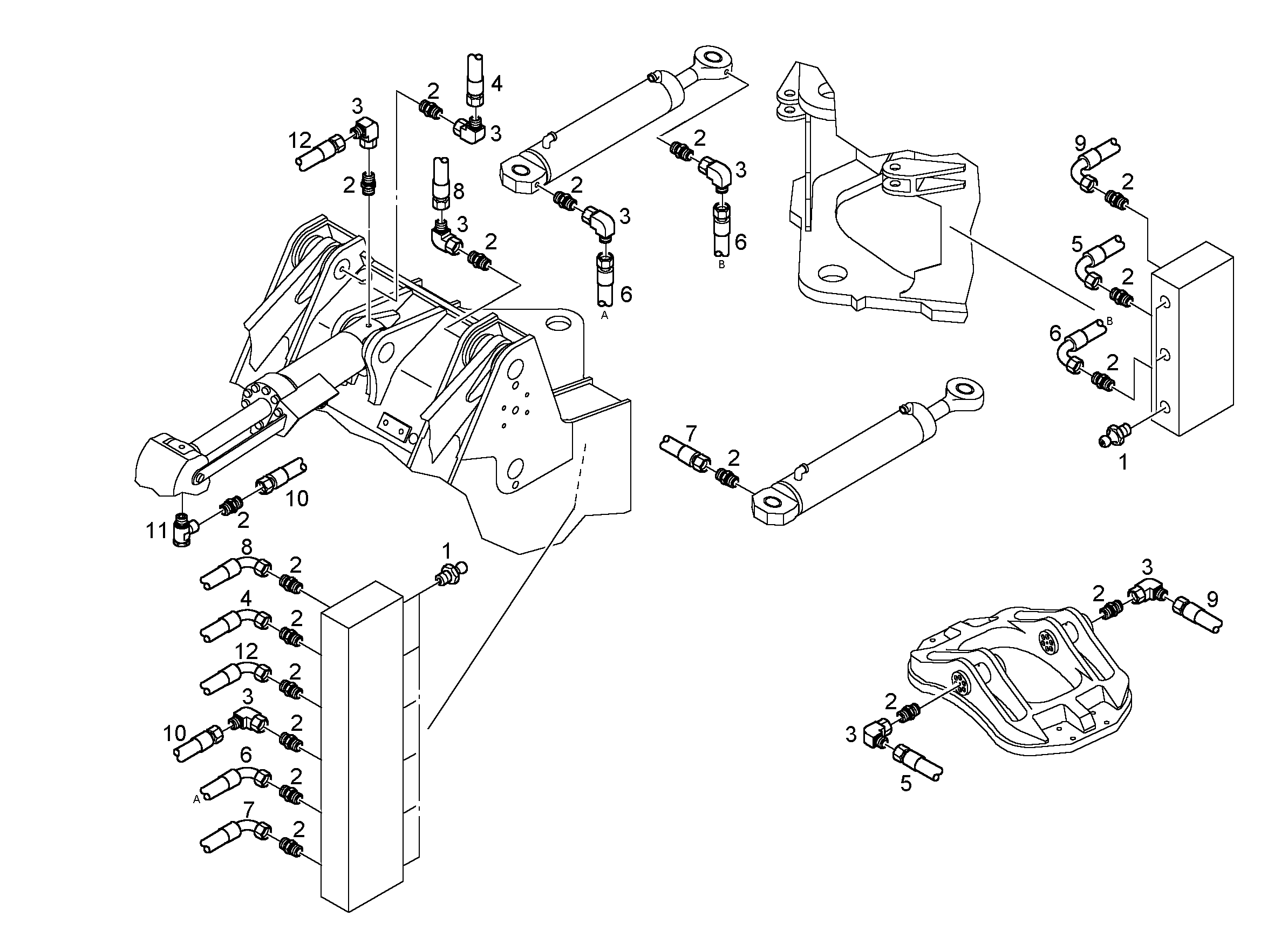 ШЛАНГ 5X2400 7010141 LIEBHERR