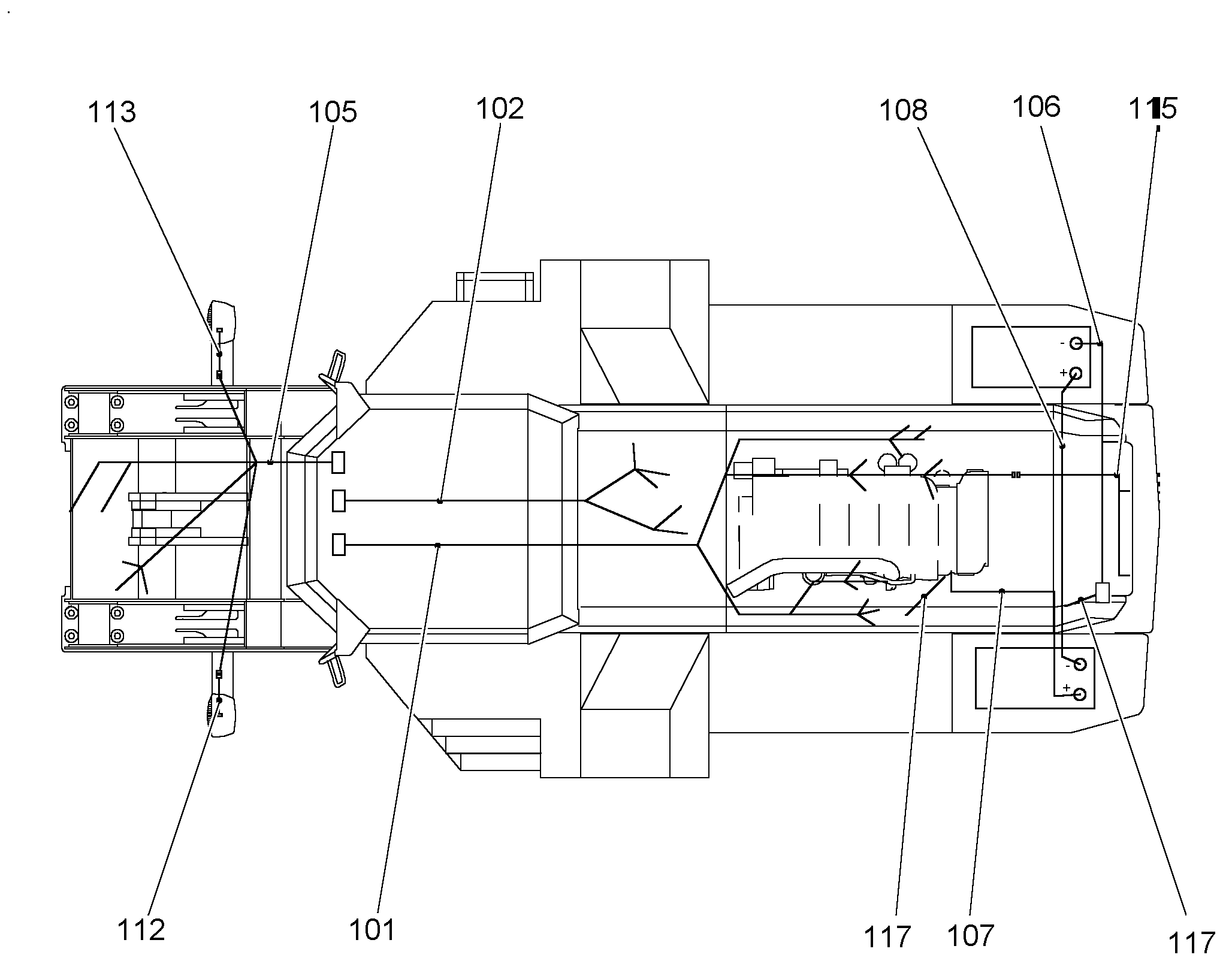 КОМПЛЕКТ КАБЕЛЕЙ ДВИГАТЕЛЯ B29 L544-580 9841881 LIEBHERR