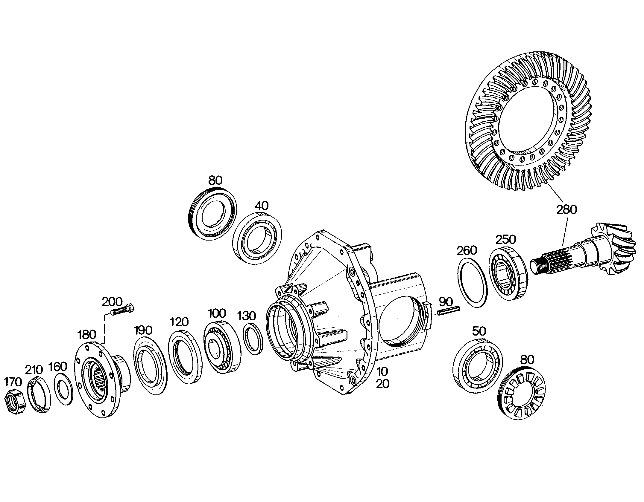 КОМПЛЕКТ КОНИЧЕСКИХ КОЛЕС 7621843 LIEBHERR