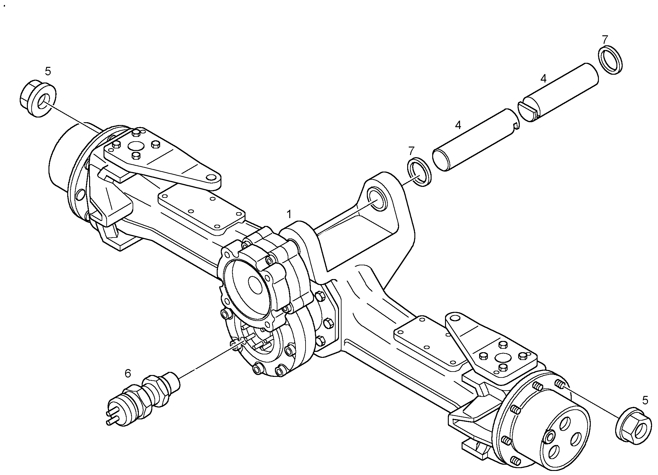 ПЕРЕДНИЙ И ЗАДНИЙ МОСТ 9841605 LIEBHERR