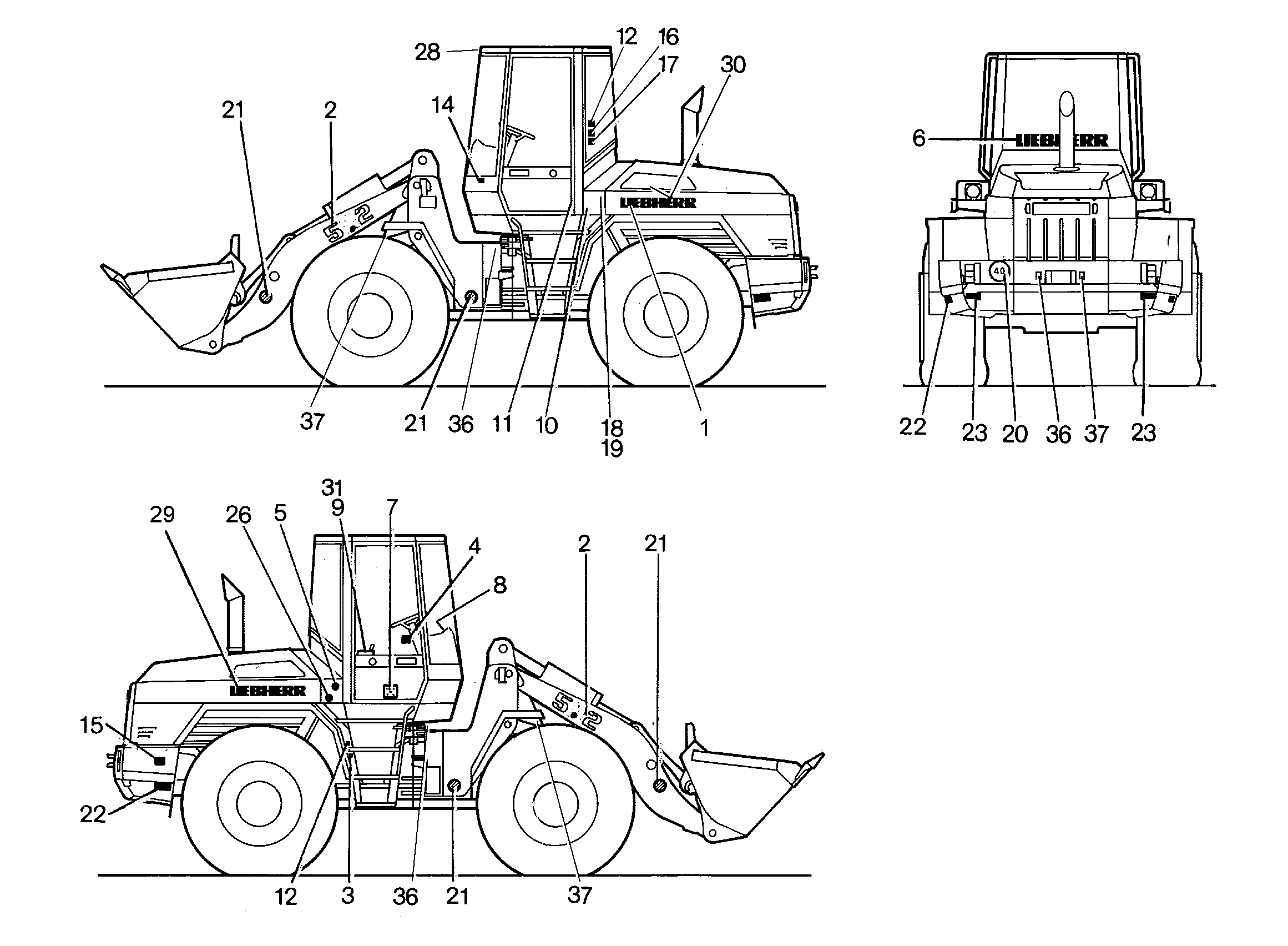 ТАБЛИЧКА L522 9516444 LIEBHERR