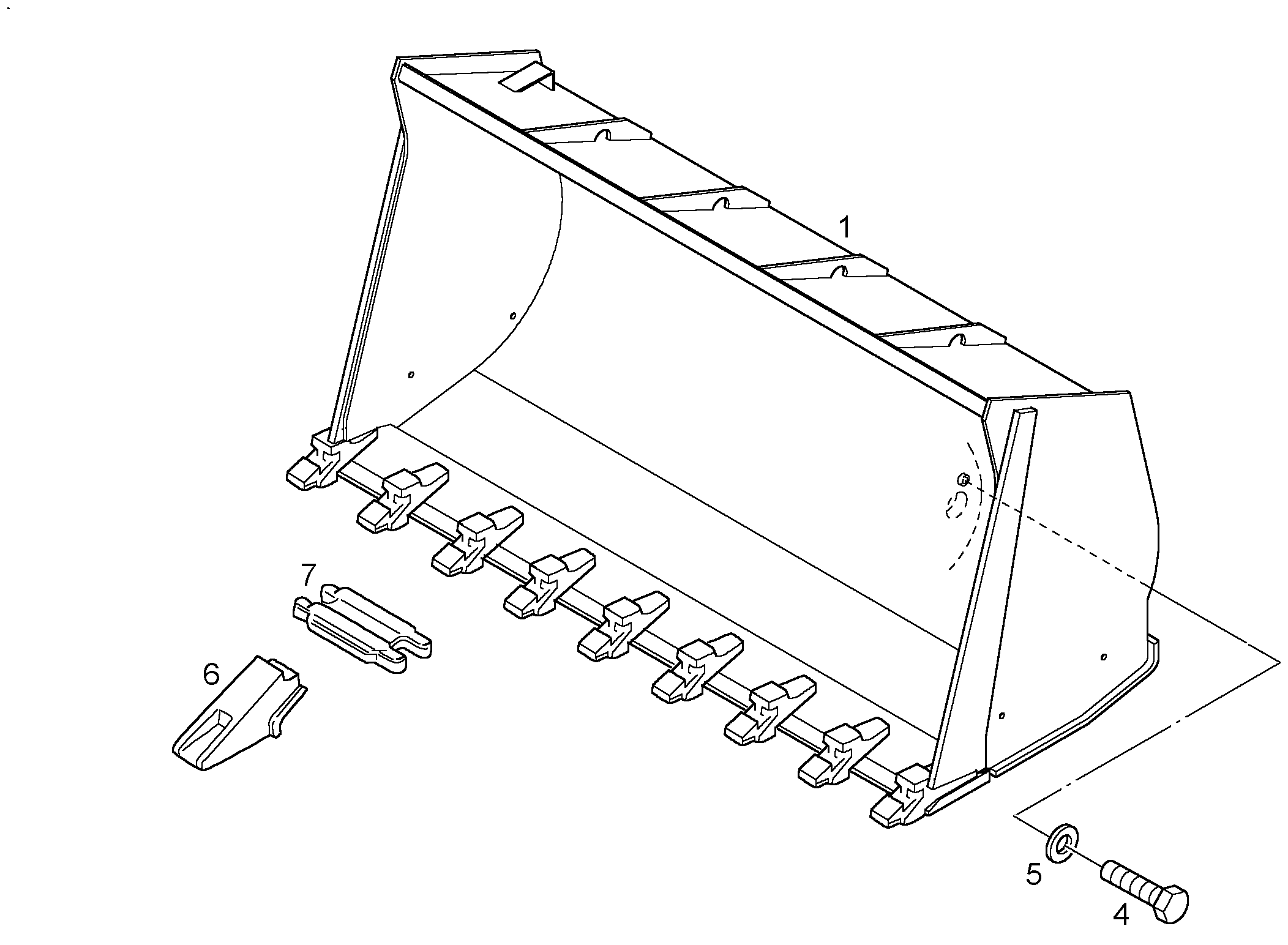 КОВШ 9608514 LIEBHERR