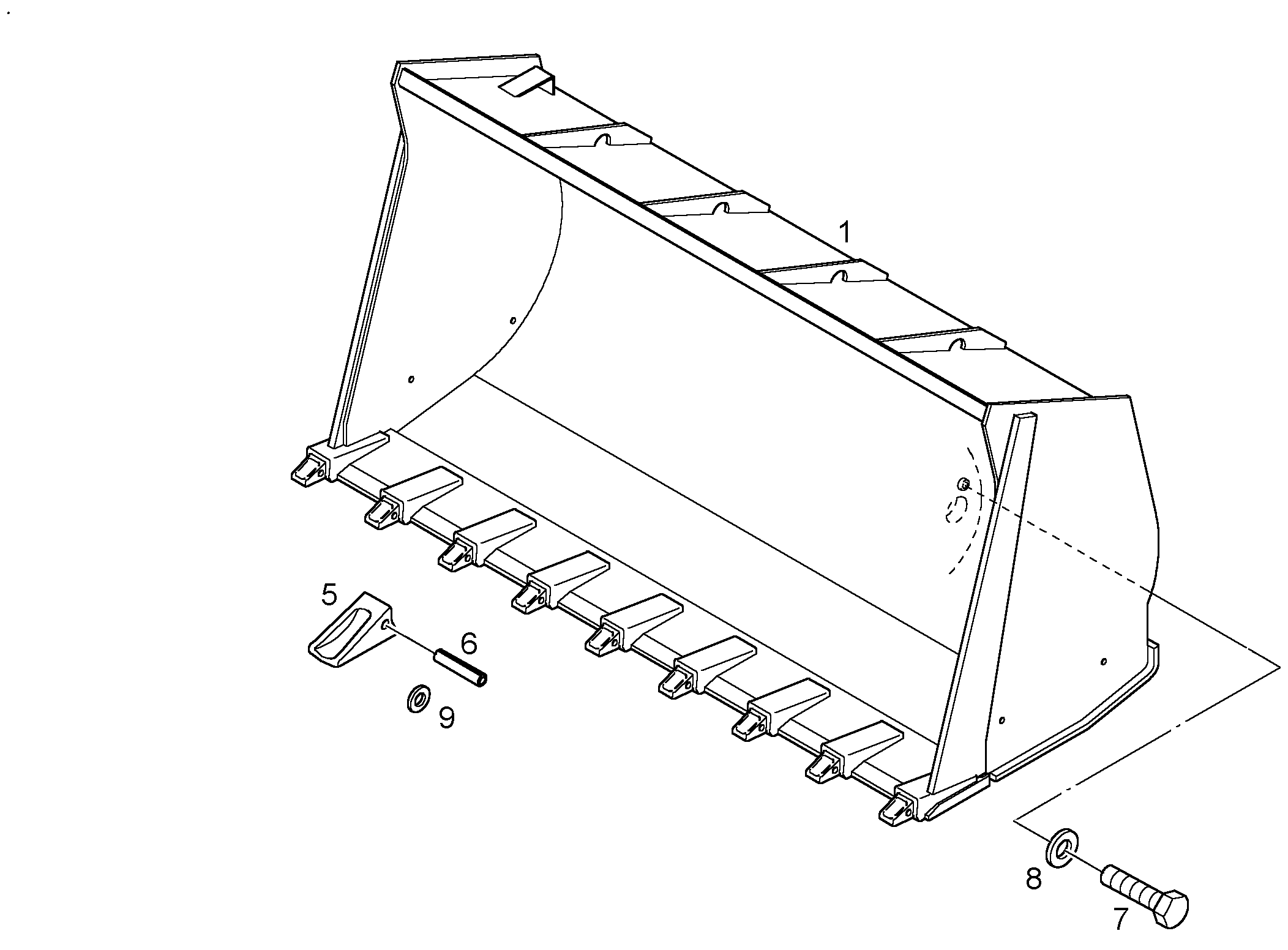 КОВШ 9607956 LIEBHERR