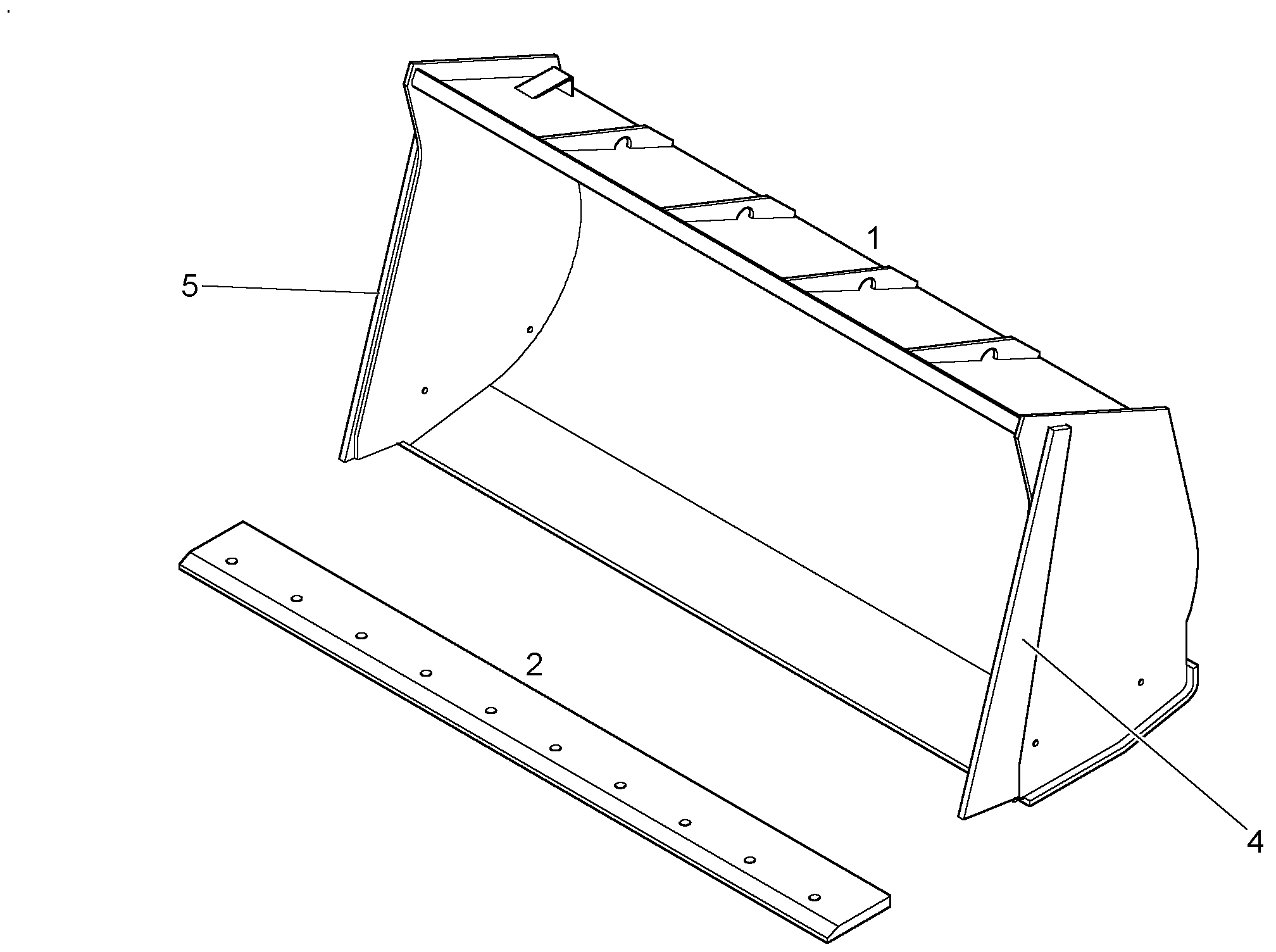 КОВШ ДЛЯ ЛEГКИХ ГРУЗОВ 2950mm 5m³ 9607904 LIEBHERR