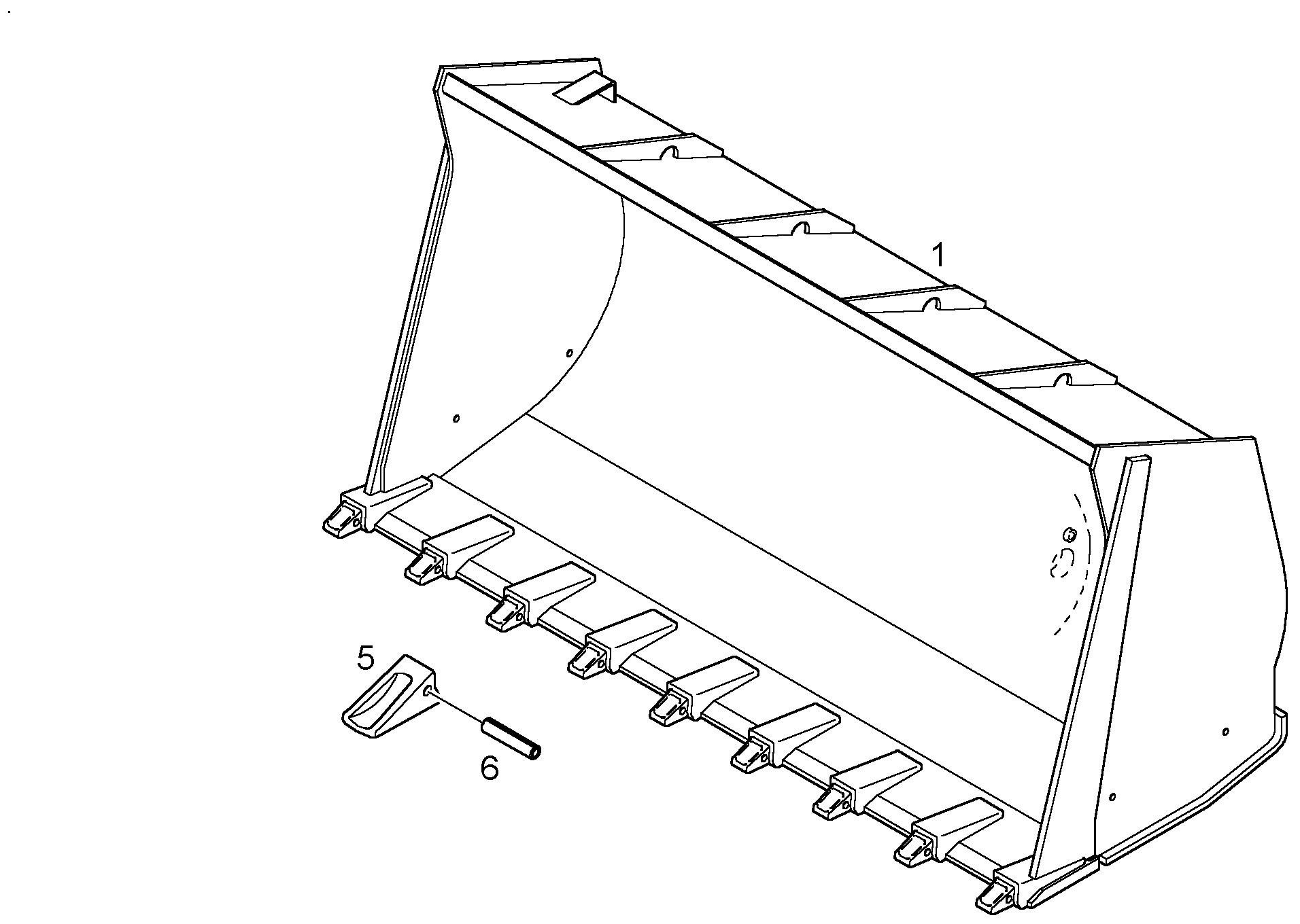 КОВШ 9618758 LIEBHERR