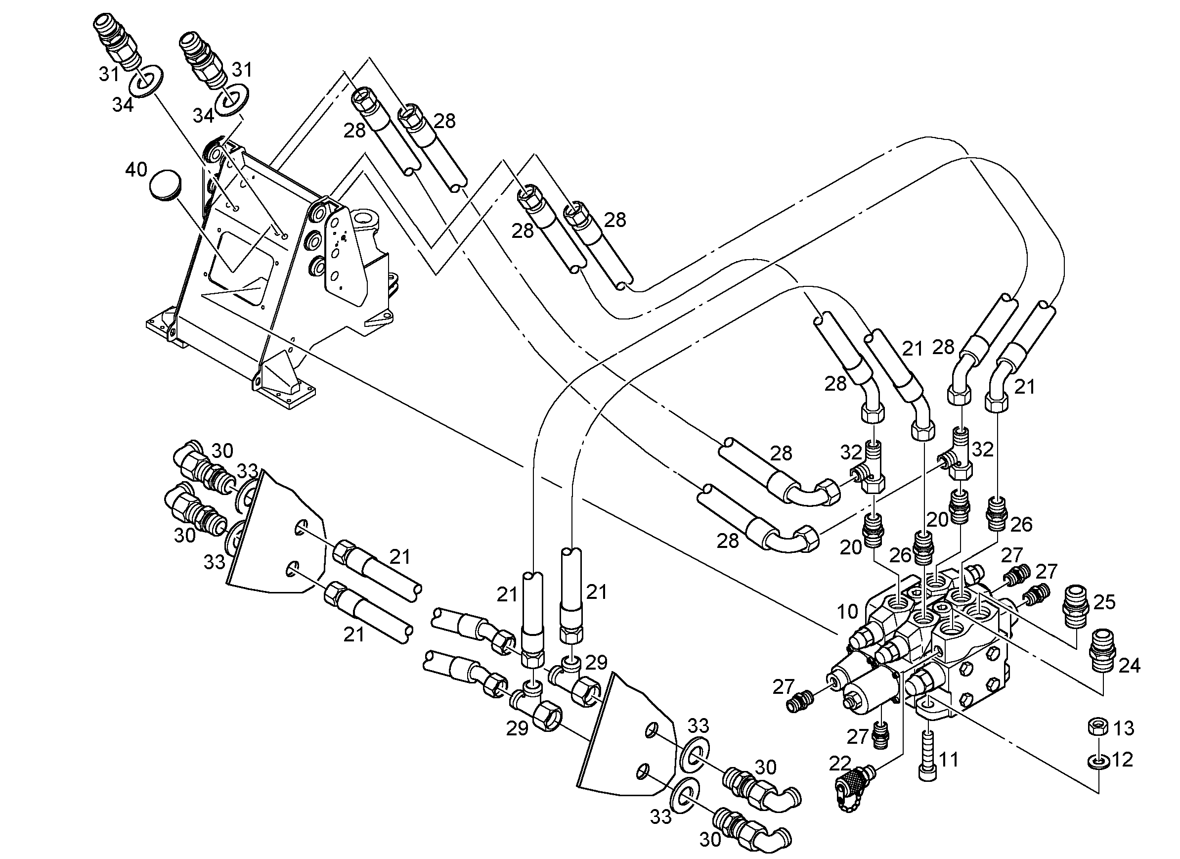 НАВЕСН.МОД.ПЕРЕДН.1-КОМПОНЕНТ. 9609833 LIEBHERR