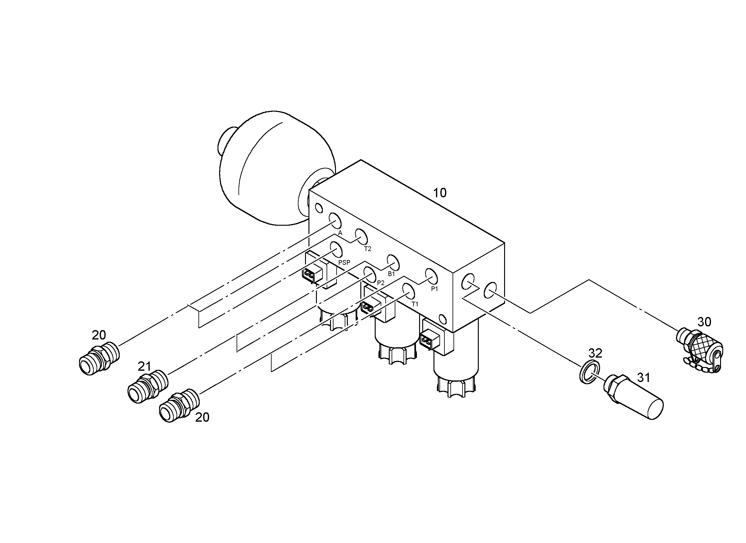 ПОДКЛЮЧАЮЩИЙ БЛОК 563 5716964 LIEBHERR