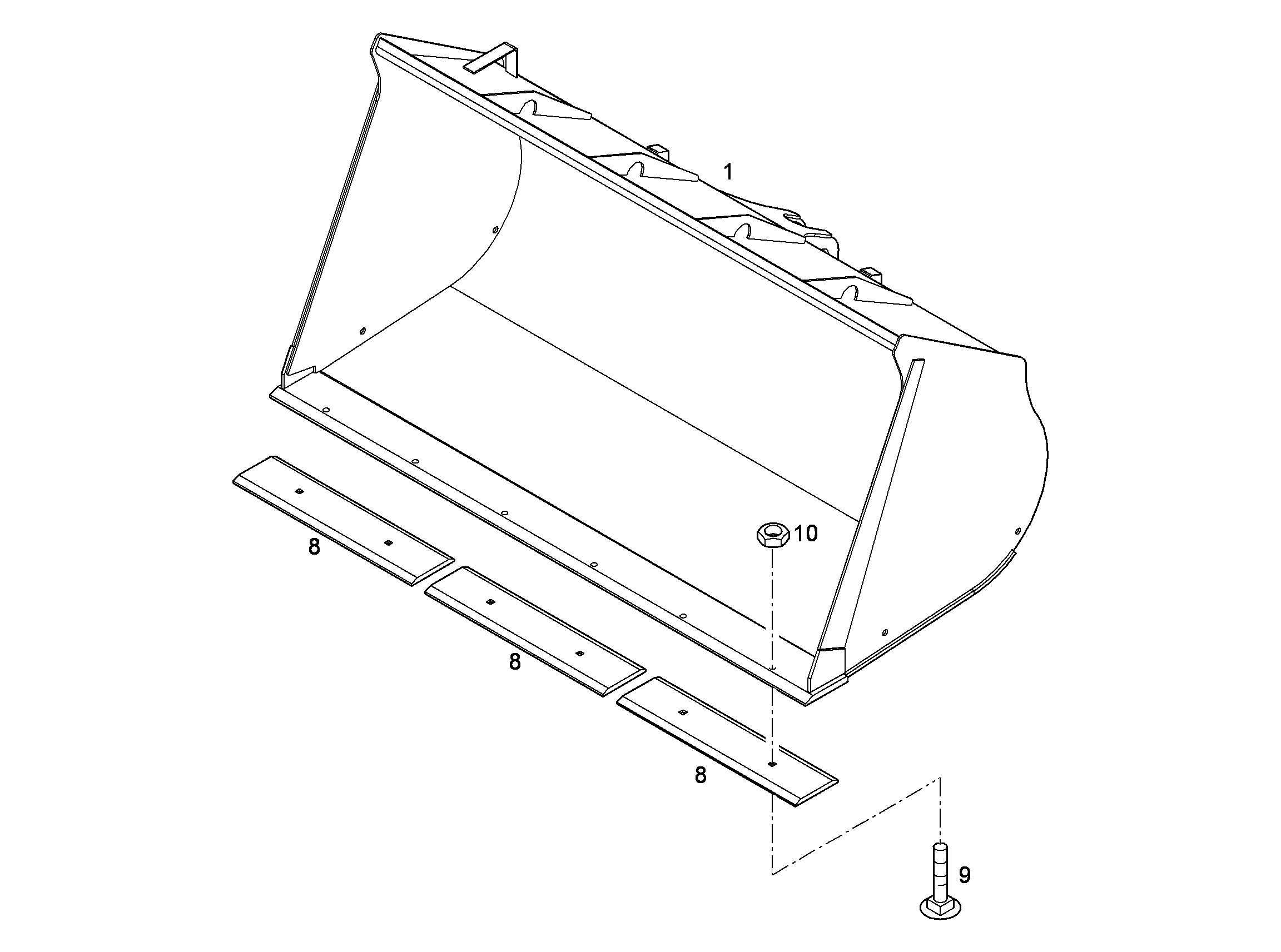 КОВШ 9608798 LIEBHERR