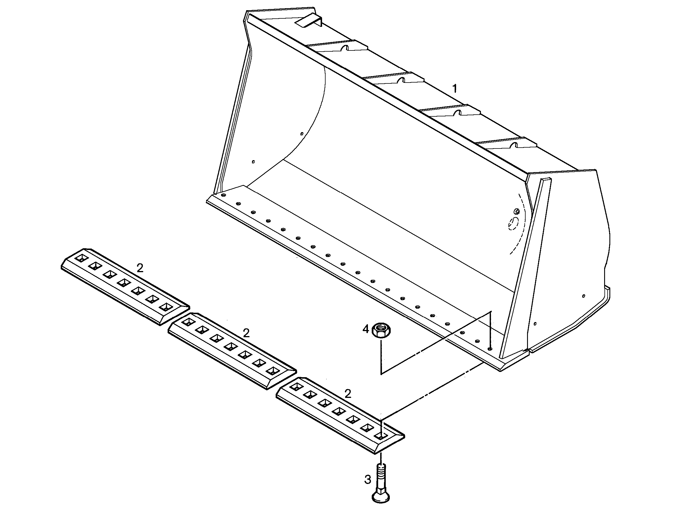 КОВШ 3200mm 6,5m³ 9608842 LIEBHERR