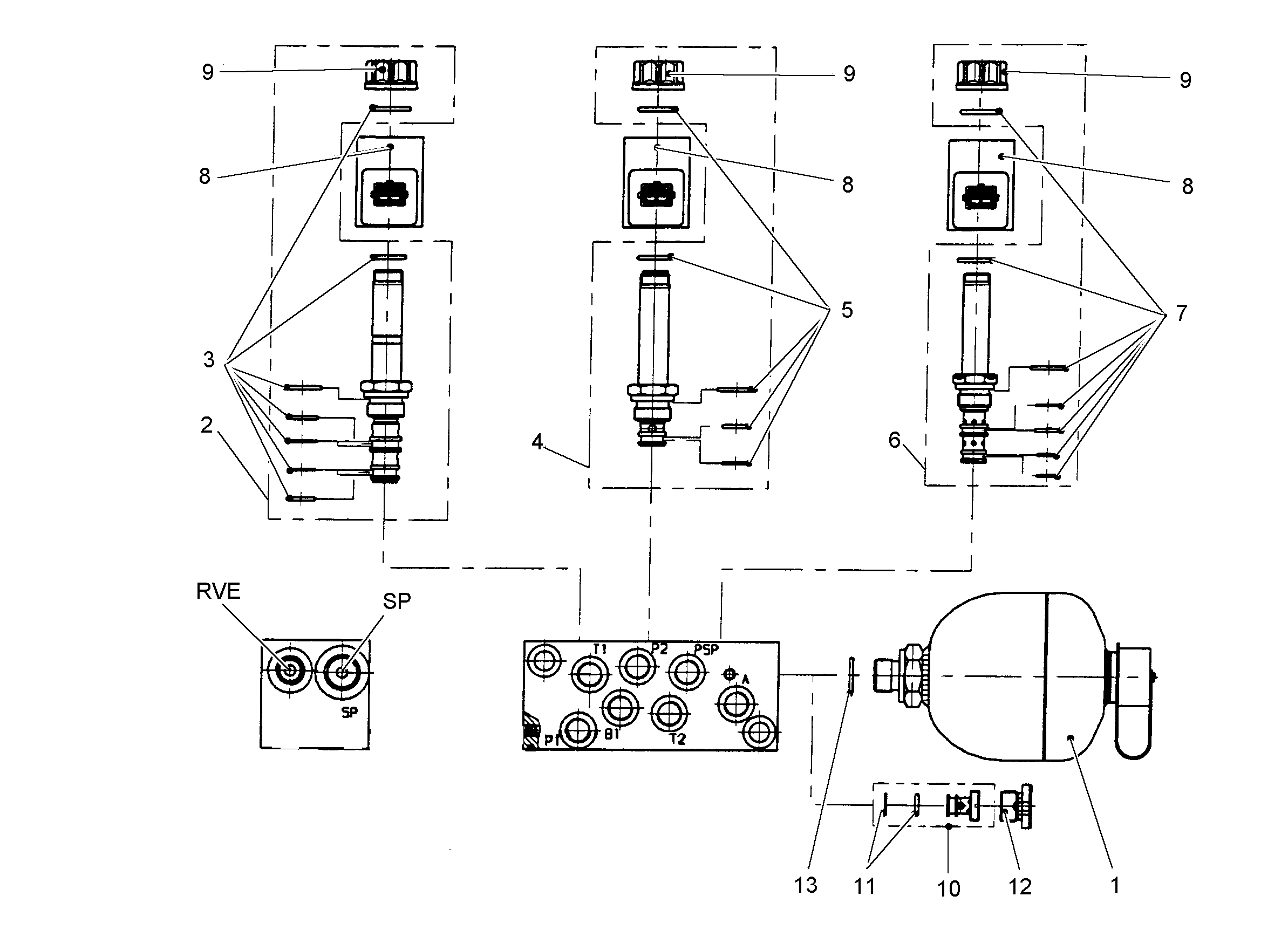БАЗОВЫЙ ПАТРОН БЕЗ КАТУШКИ 7623365 LIEBHERR