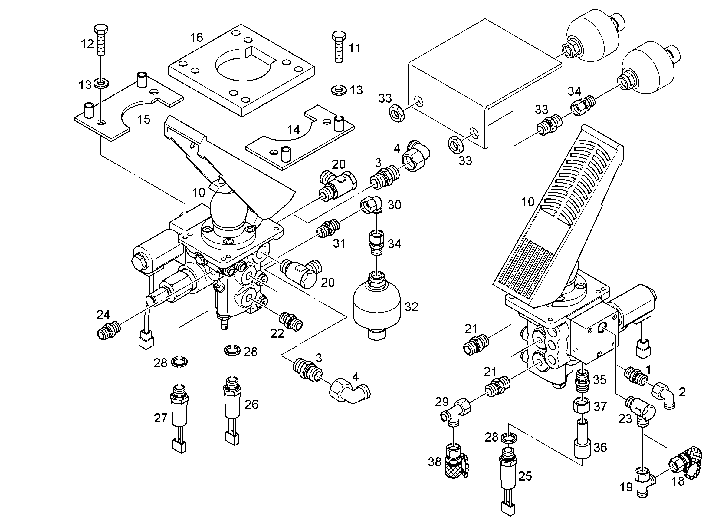 КОМПАКТНАЯ ТОРМОЗНАЯ КОЛОДКА 10015947 LIEBHERR