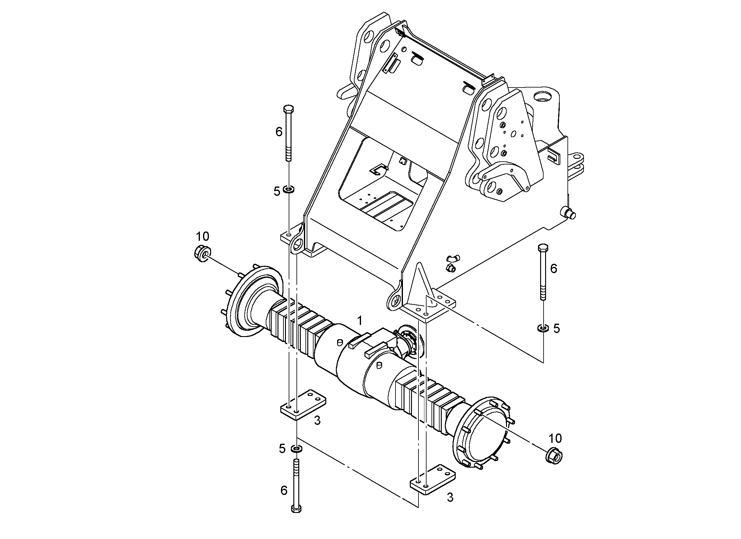 БОЛТ С ШЕСТИГРАННОЙ ГОЛОВКОЙ ISO 4014 M24X260 10.9 FLZN 4901392 LIEBHERR