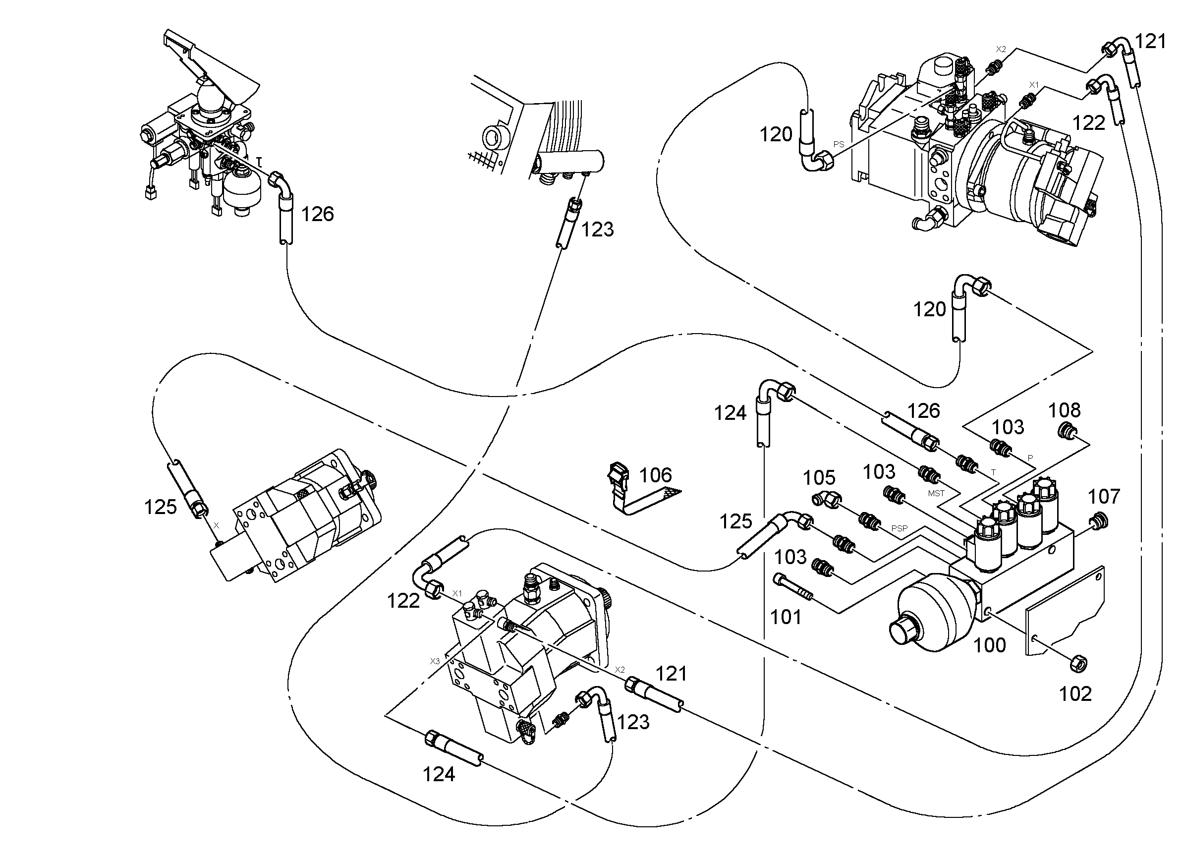 ПОДКЛЮЧАЮЩИЙ БЛОК 304 5717200 LIEBHERR