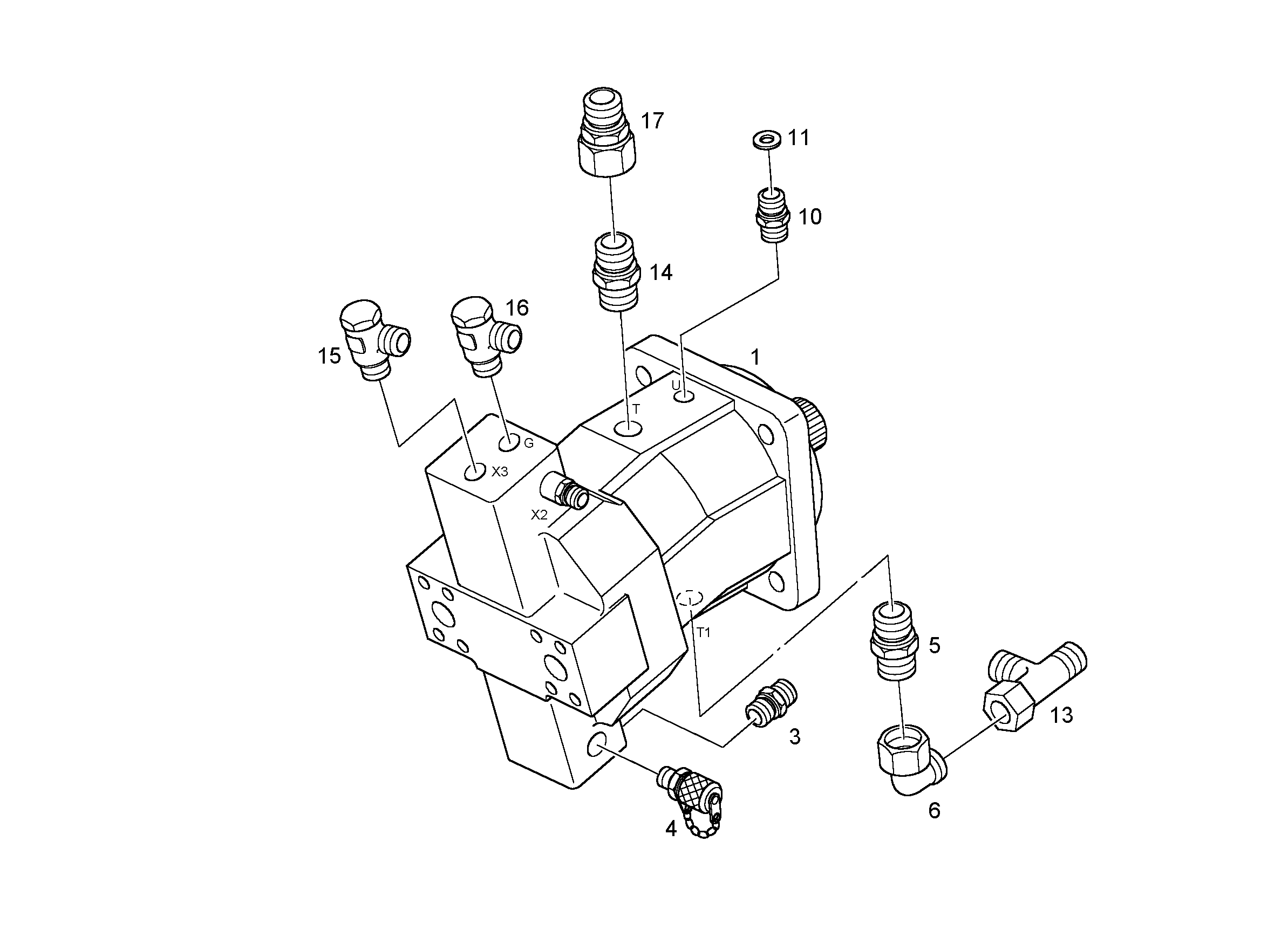 ДВИГАТЕЛЬ РЕГУЛИРУЕМЫЙ A6VM 140cm³/U 5716880 LIEBHERR