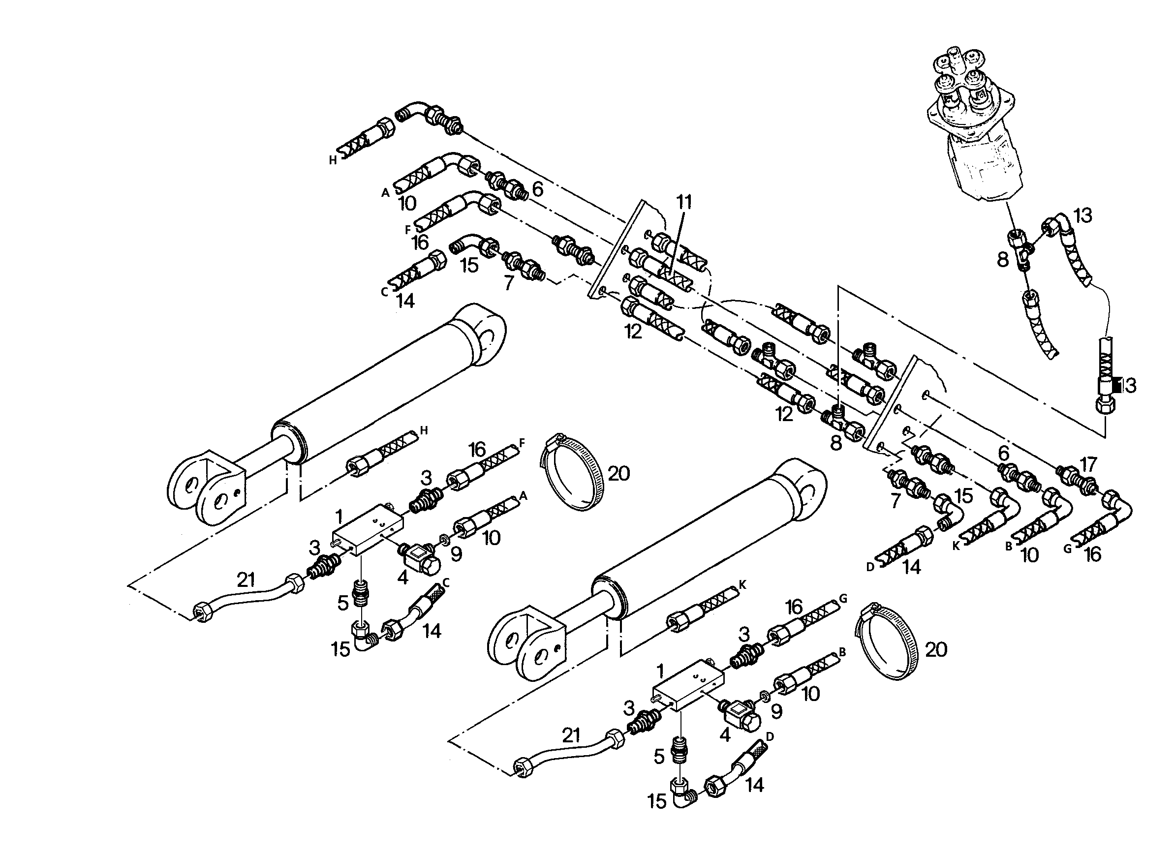 ШЛАНГ УПРАВЛЕНИЯ 8X950 7005255 LIEBHERR