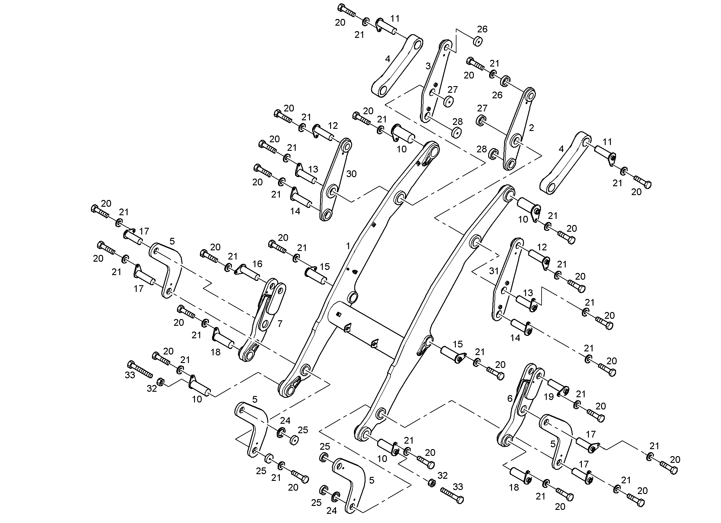 ПОВОРОТН.РЫЧАГ НЕОБРАБОТАННЫЙ 9608346 LIEBHERR