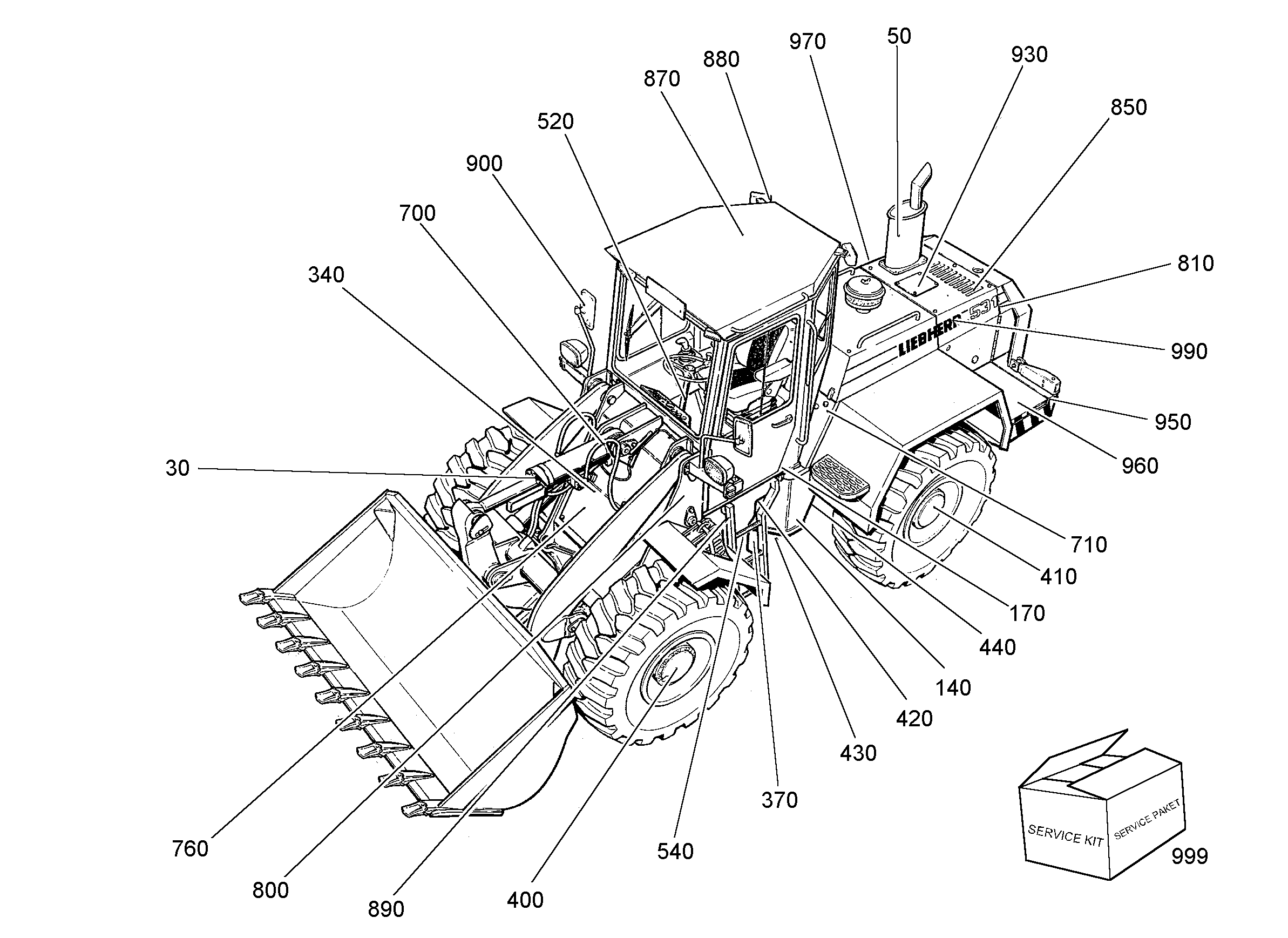 РАСПОЛОЖЕНИЕ ТАБЛИЧЕК 9137654 LIEBHERR