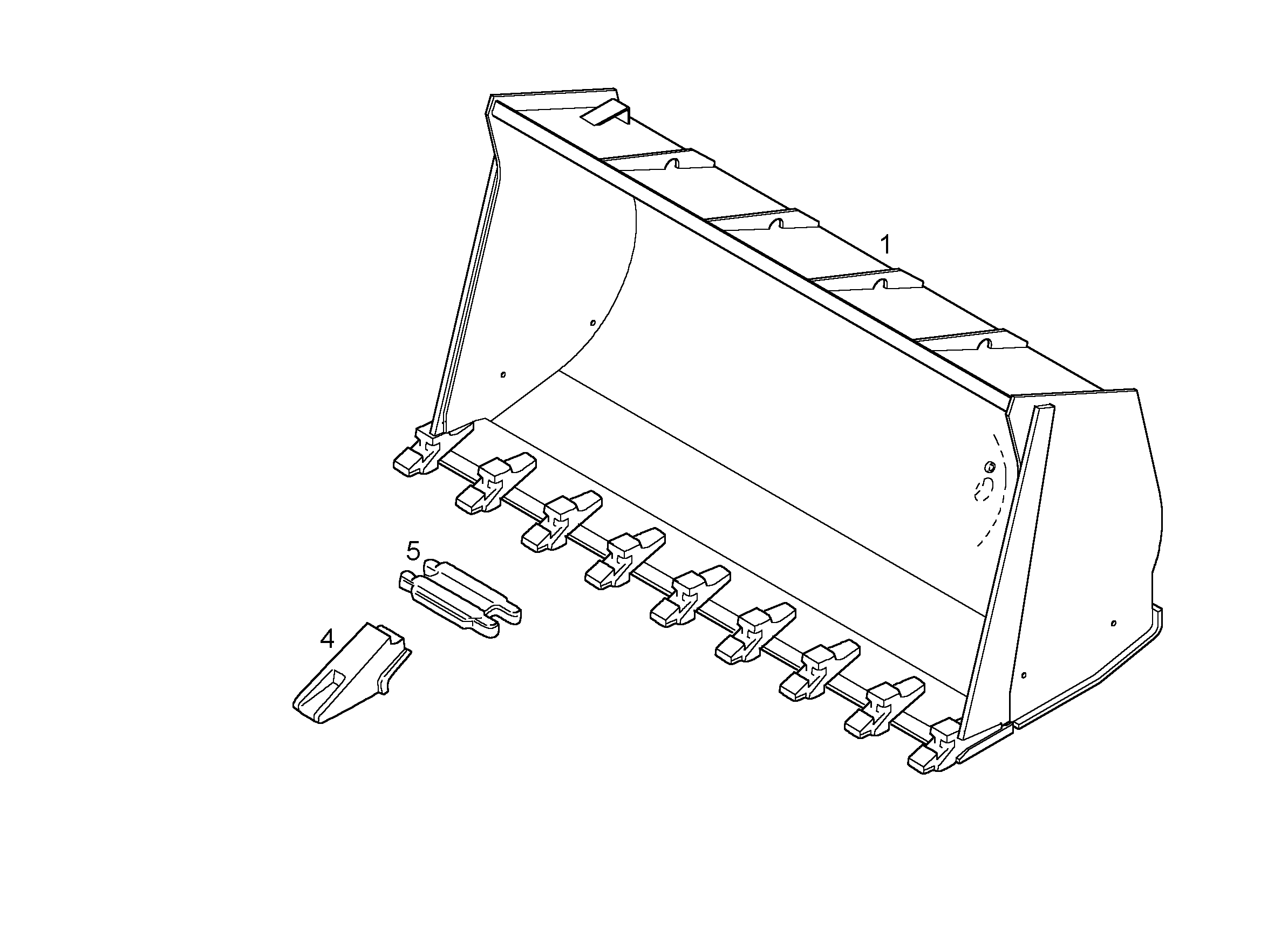 КОВШ HD 2500mm 0m³ 8924277 LIEBHERR