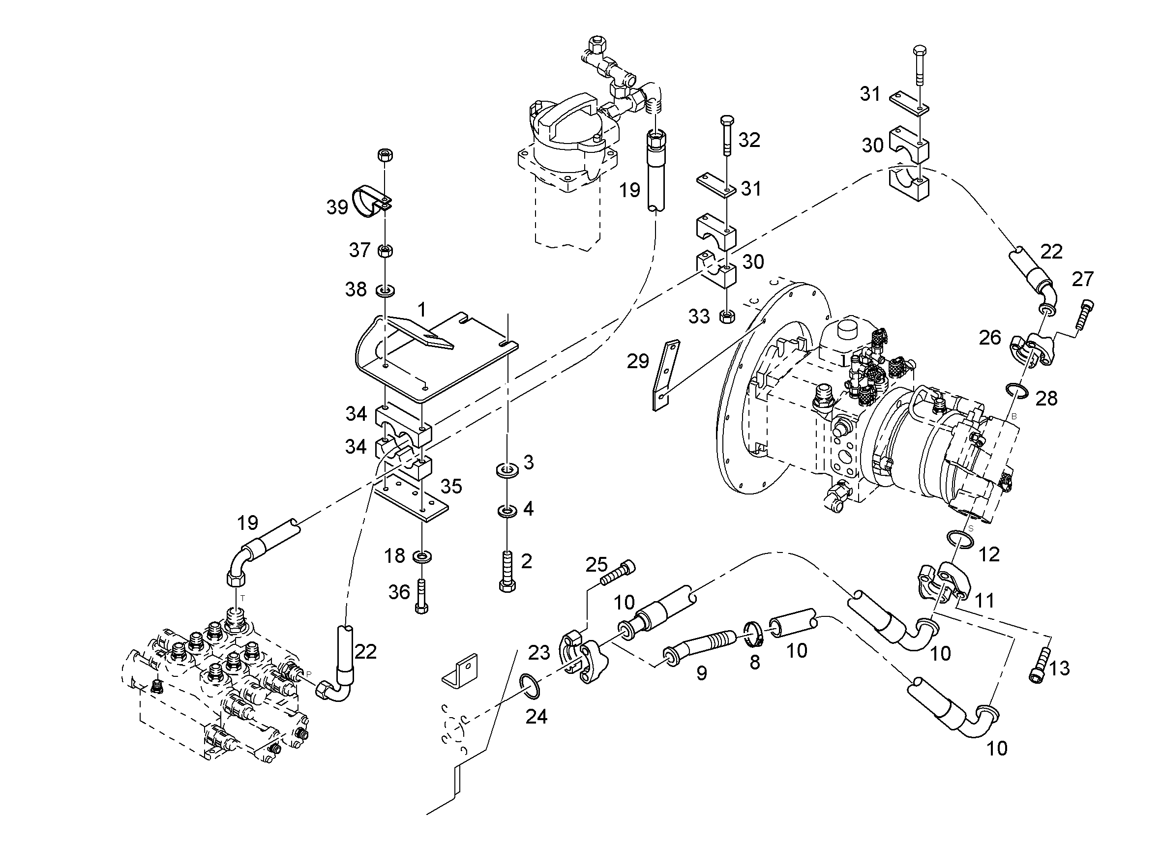 ШЛАНГ 50X1240 7623720 LIEBHERR