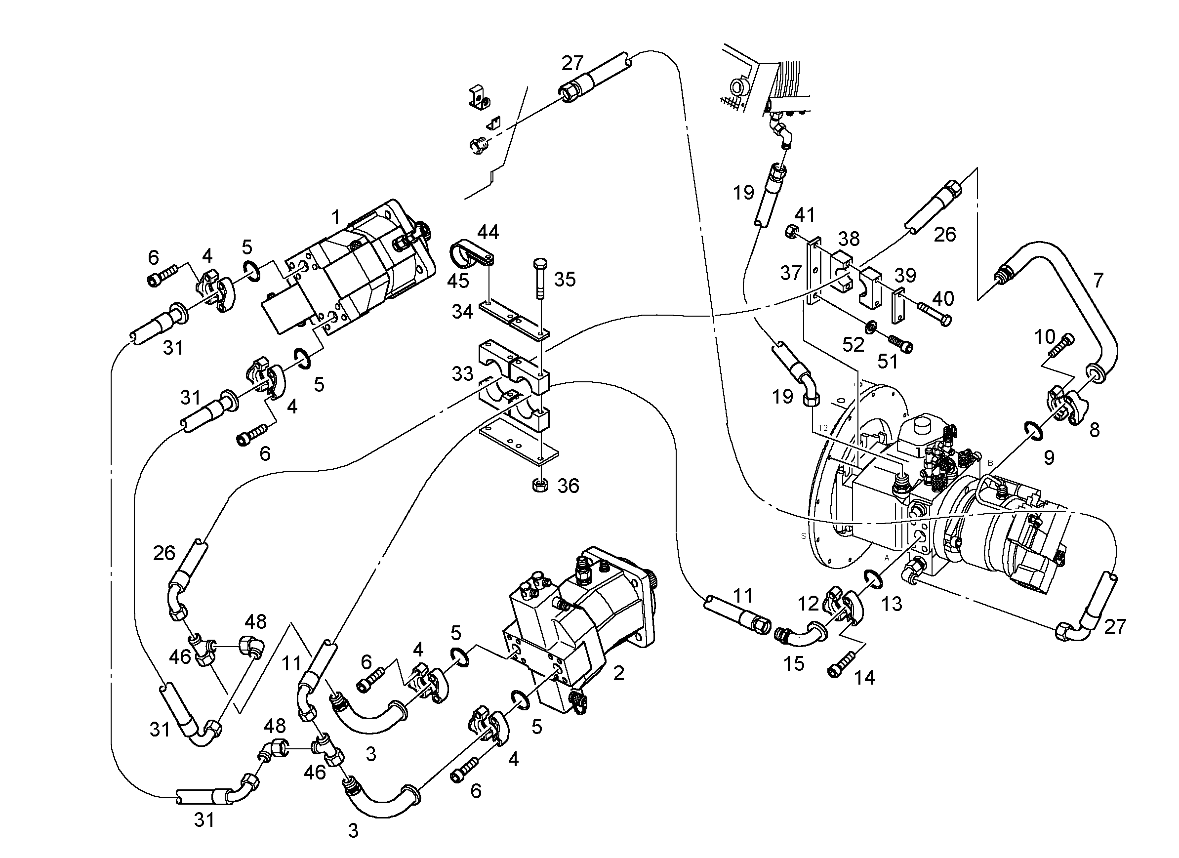 ШЛАНГ 32X1250 7623721 LIEBHERR