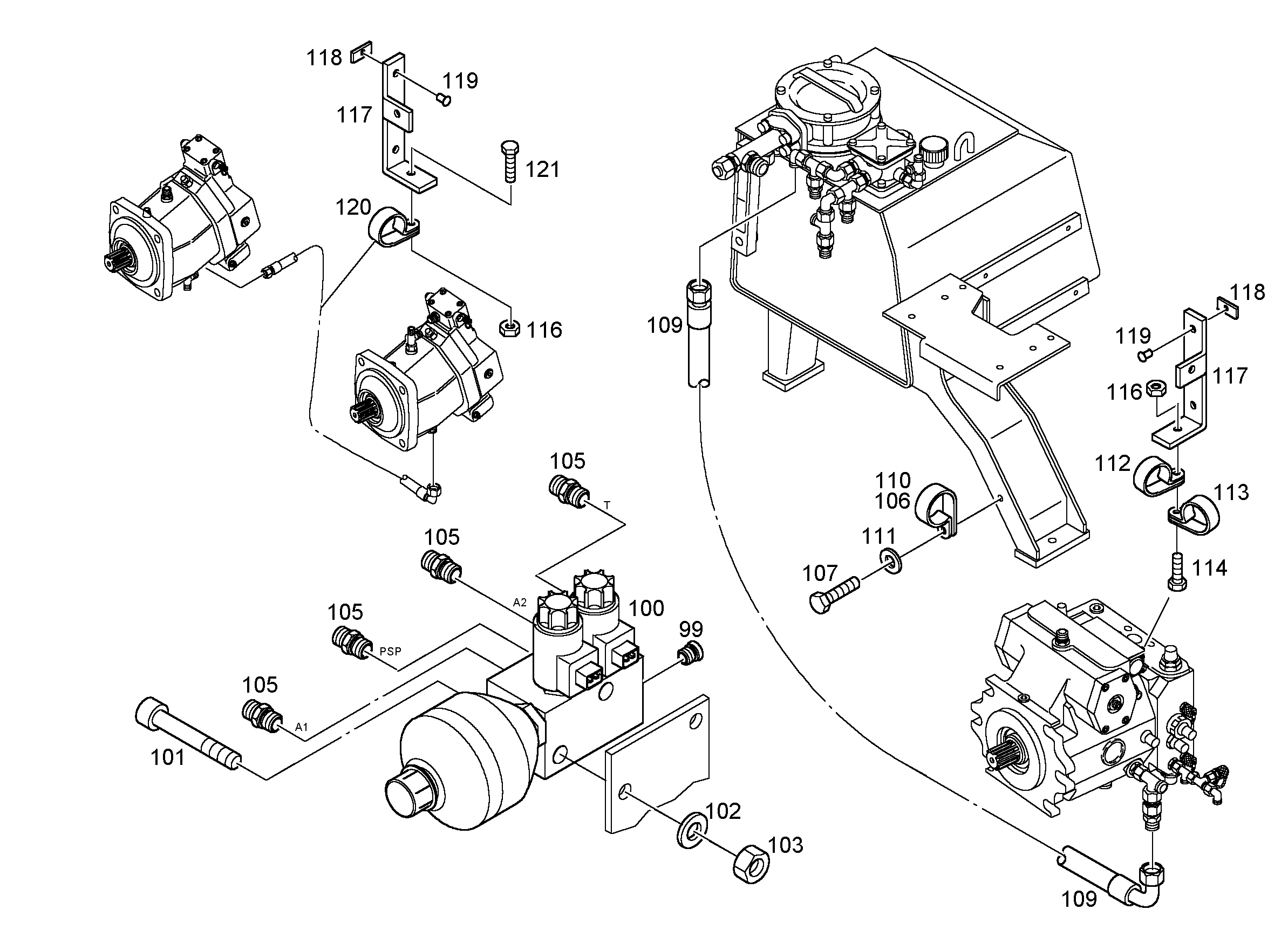 ПОДКЛЮЧАЮЩИЙ БЛОК 303 5717123 LIEBHERR