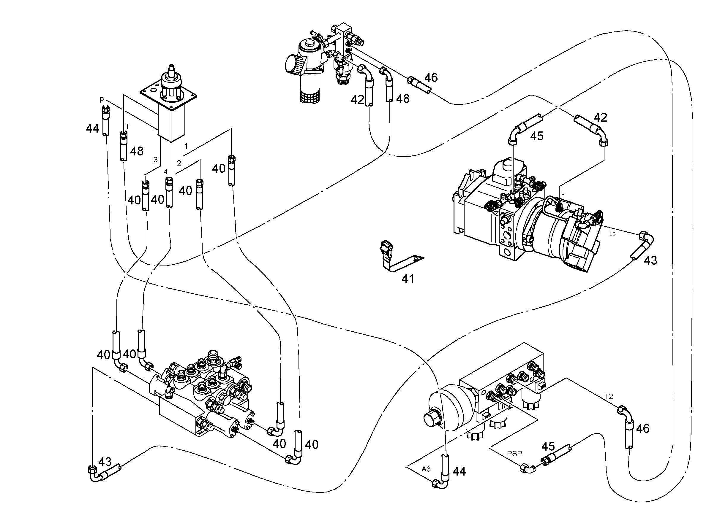 МОНТАЖ.КОМПЛ.ДЛЯ РАБ.КОРЗИНЫ 9652784 LIEBHERR