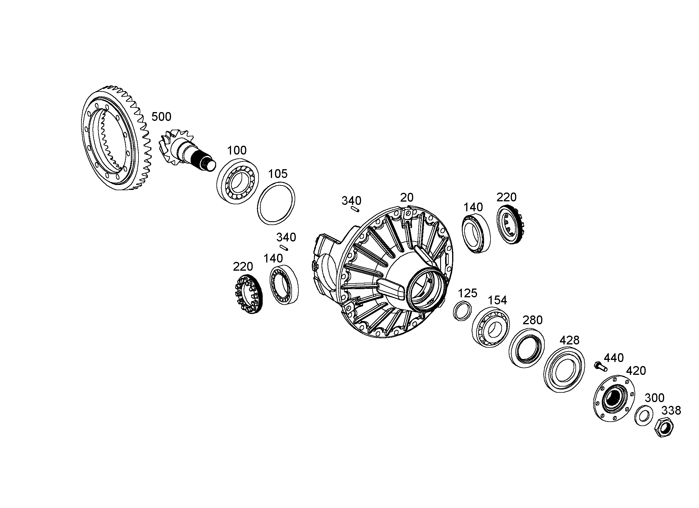 КОМПЛЕКТ КОНИЧЕСКИХ КОЛЕС 7624186 LIEBHERR