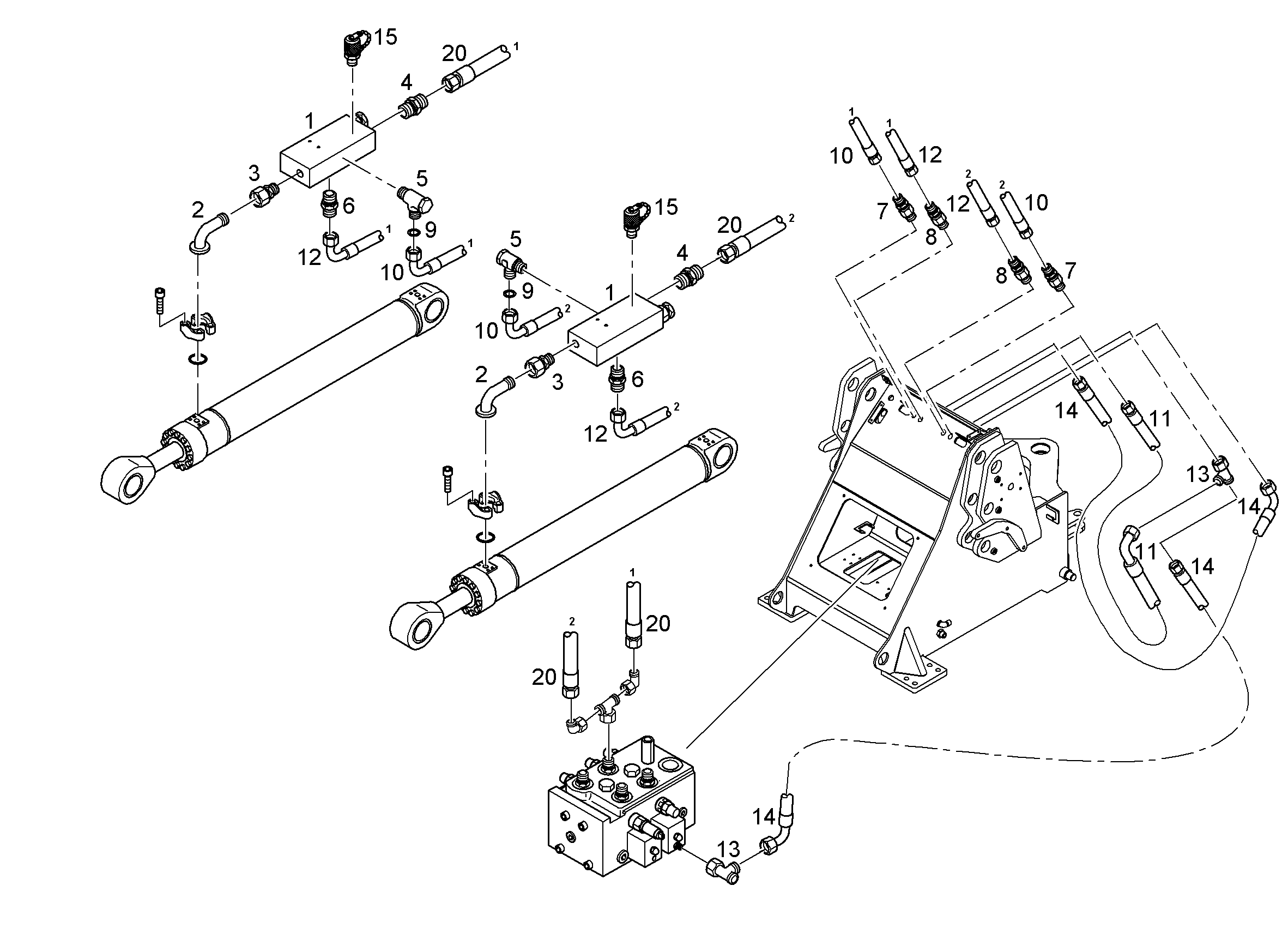 ШЛАНГ 16X2900 7018587 LIEBHERR