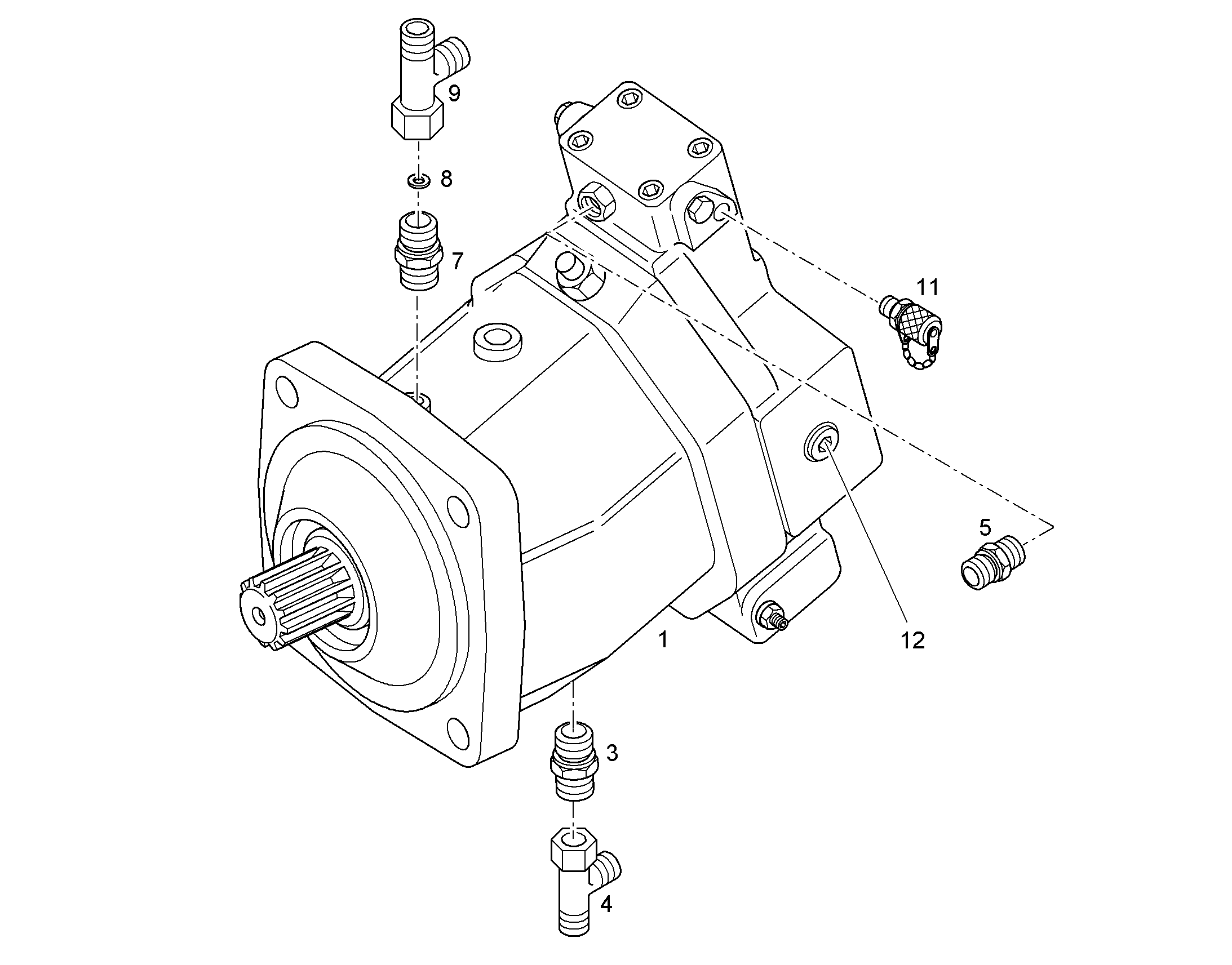 ЗАГЛУШКА РЕЗЬБОВАЯ M18X1,5 10470955 LIEBHERR