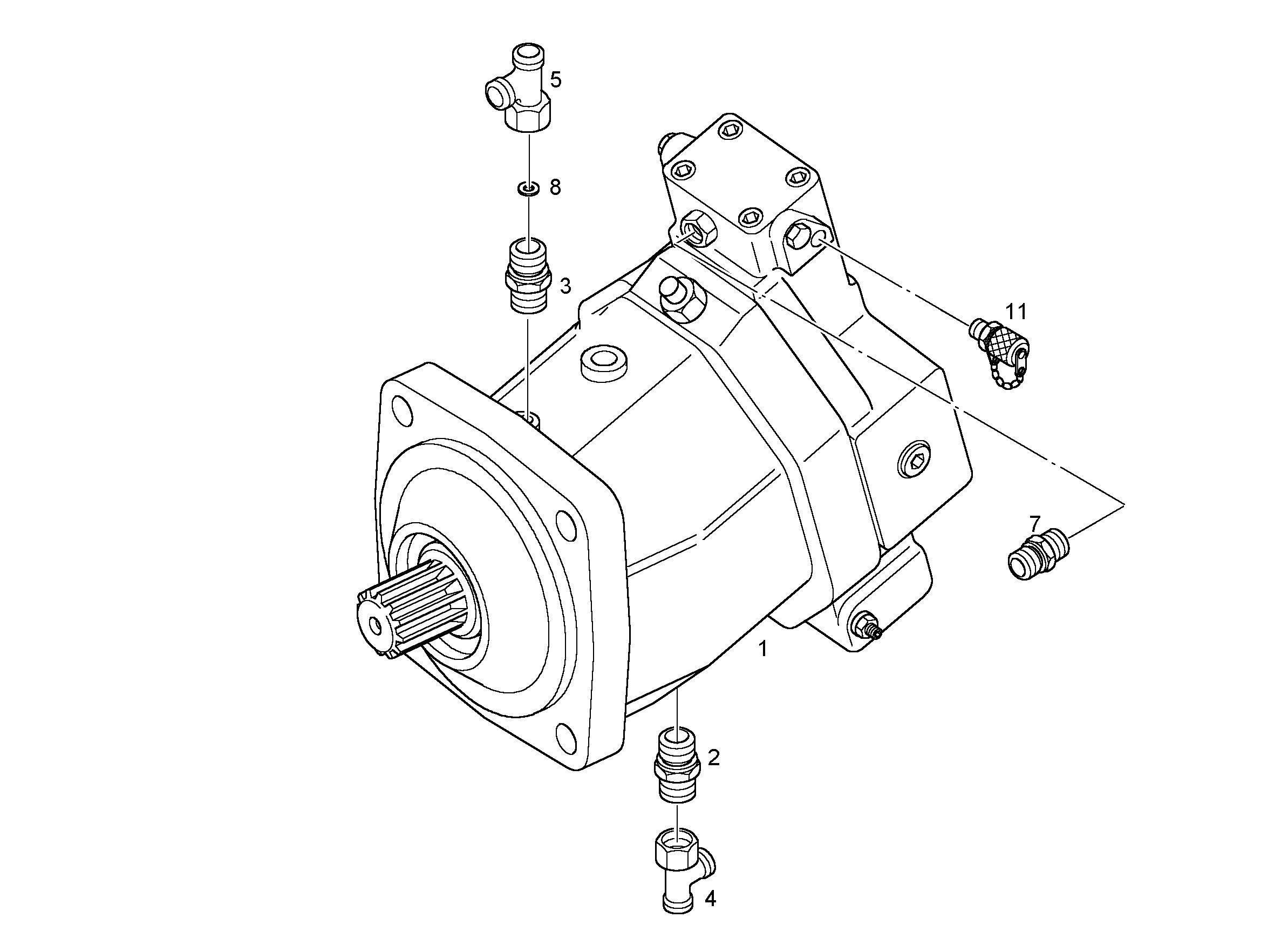 ДВИГАТЕЛЬ РЕГУЛИРУЕМЫЙ A6VM 140cm³/U 11114808 LIEBHERR