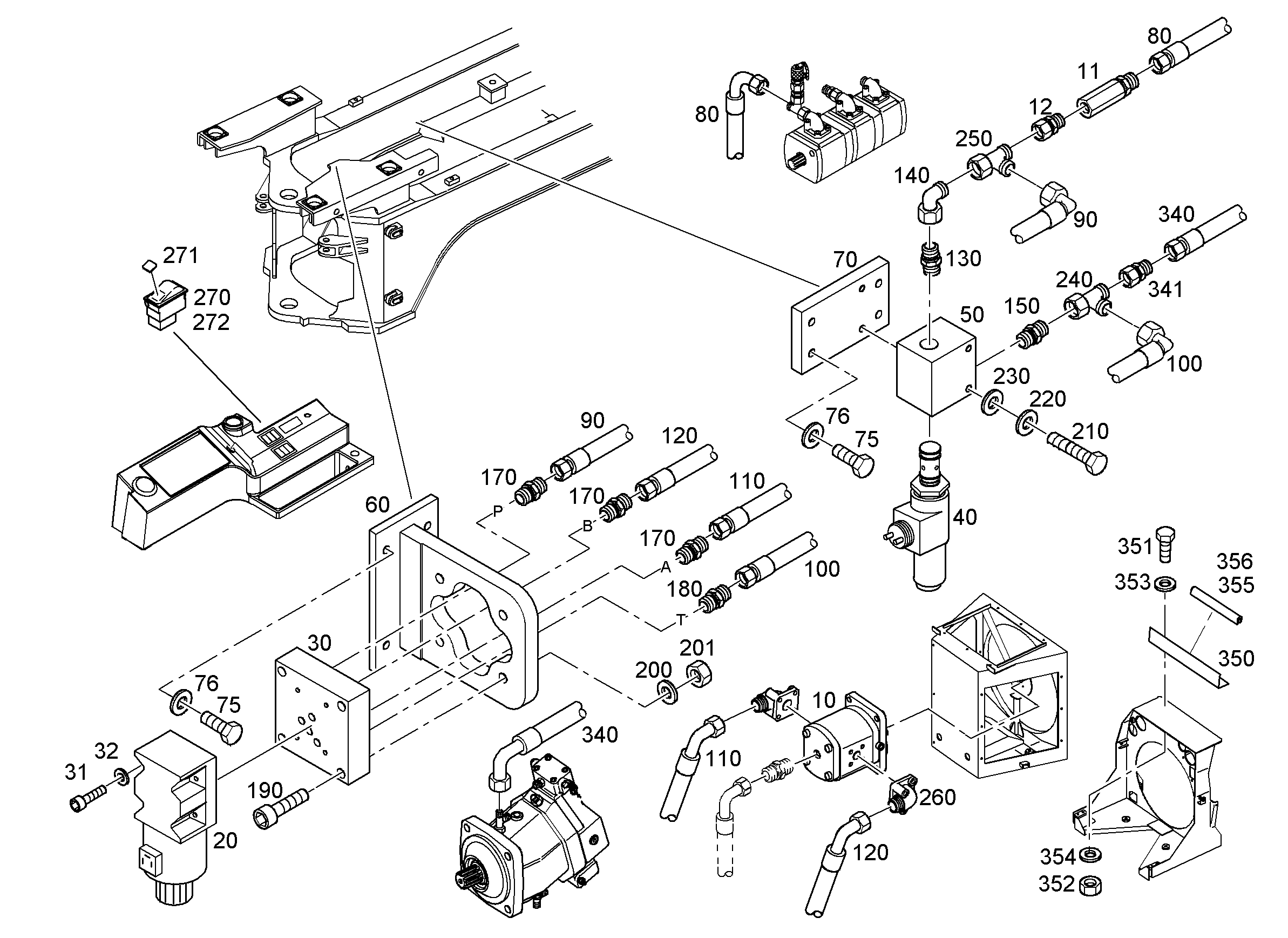 ШЛАНГ 12X1000 7005130 LIEBHERR