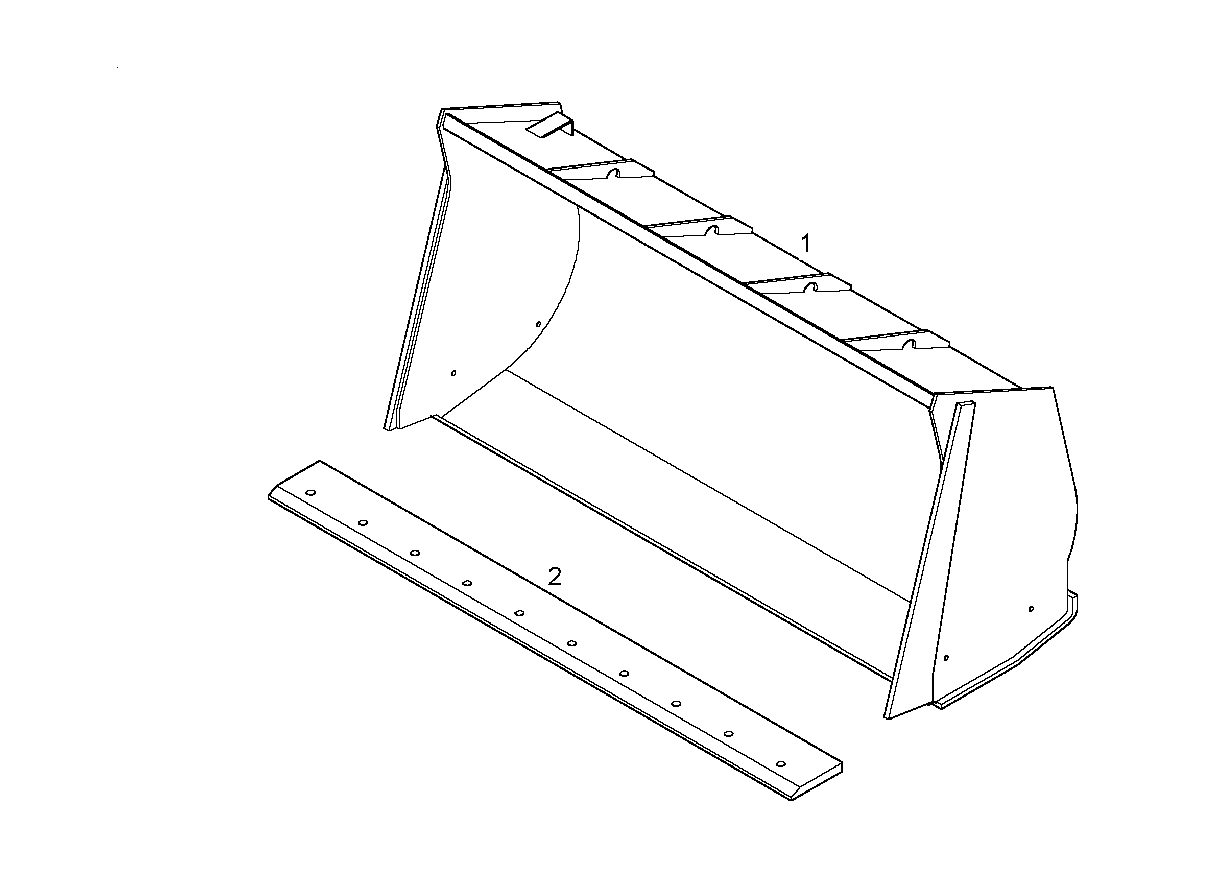 КОВШ 2500mm 2,4m³ 9067014 LIEBHERR
