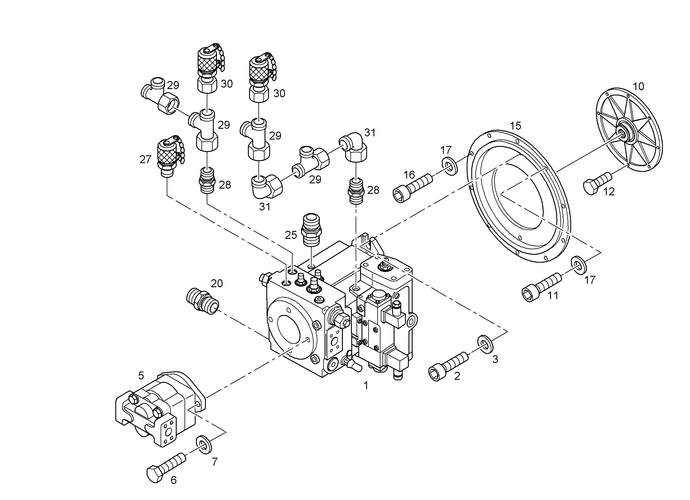 ФЛАНЕЦ НАВЕСНОЙ SAE 3.2 10010561 LIEBHERR