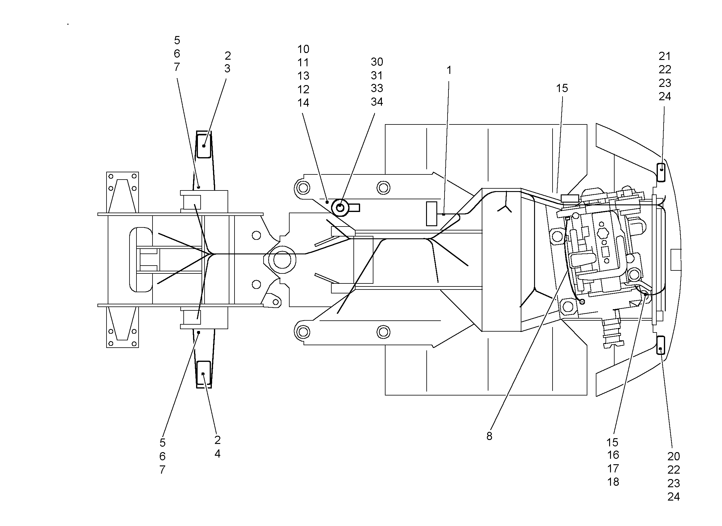 КАБ.ЖГУТ АДАПТЕРА 9842612 LIEBHERR