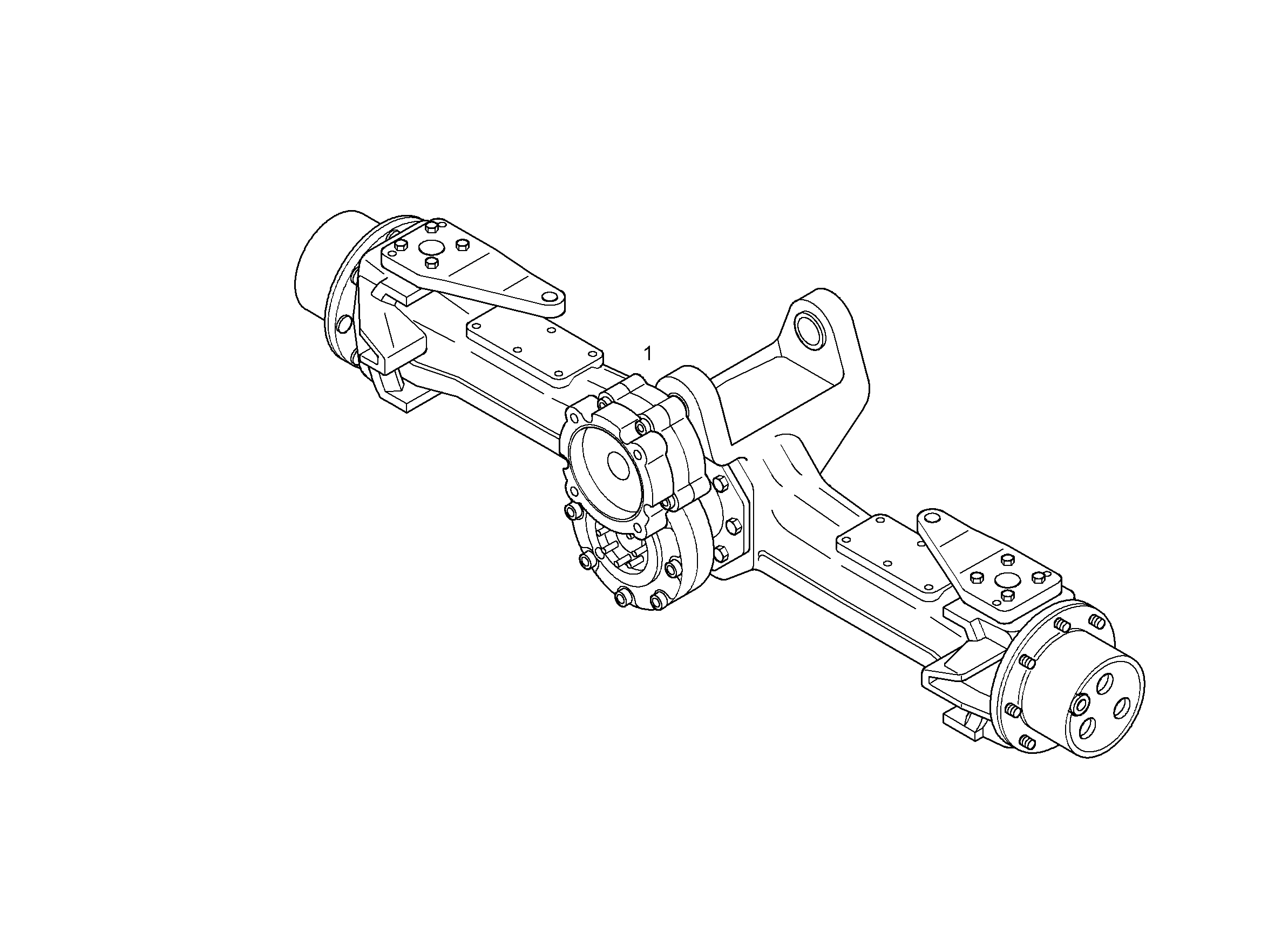 ОСЬ САТЕЛЛИТА НЕПОДВИЖНАЯ AP R745/P4 10016489 LIEBHERR