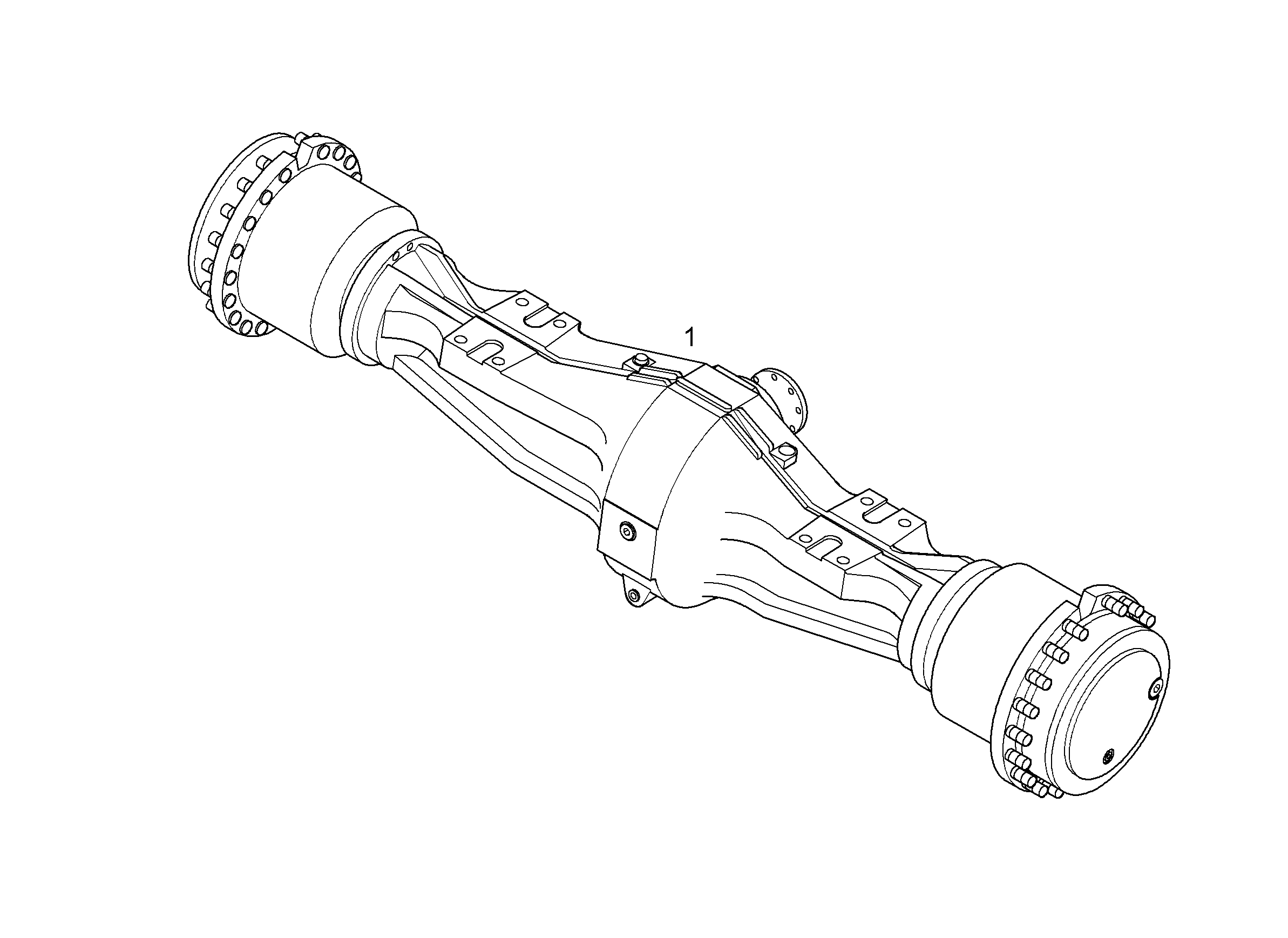 ОСЬ САТЕЛЛИТА НЕПОДВИЖНАЯ AP417/LK 5717153 LIEBHERR